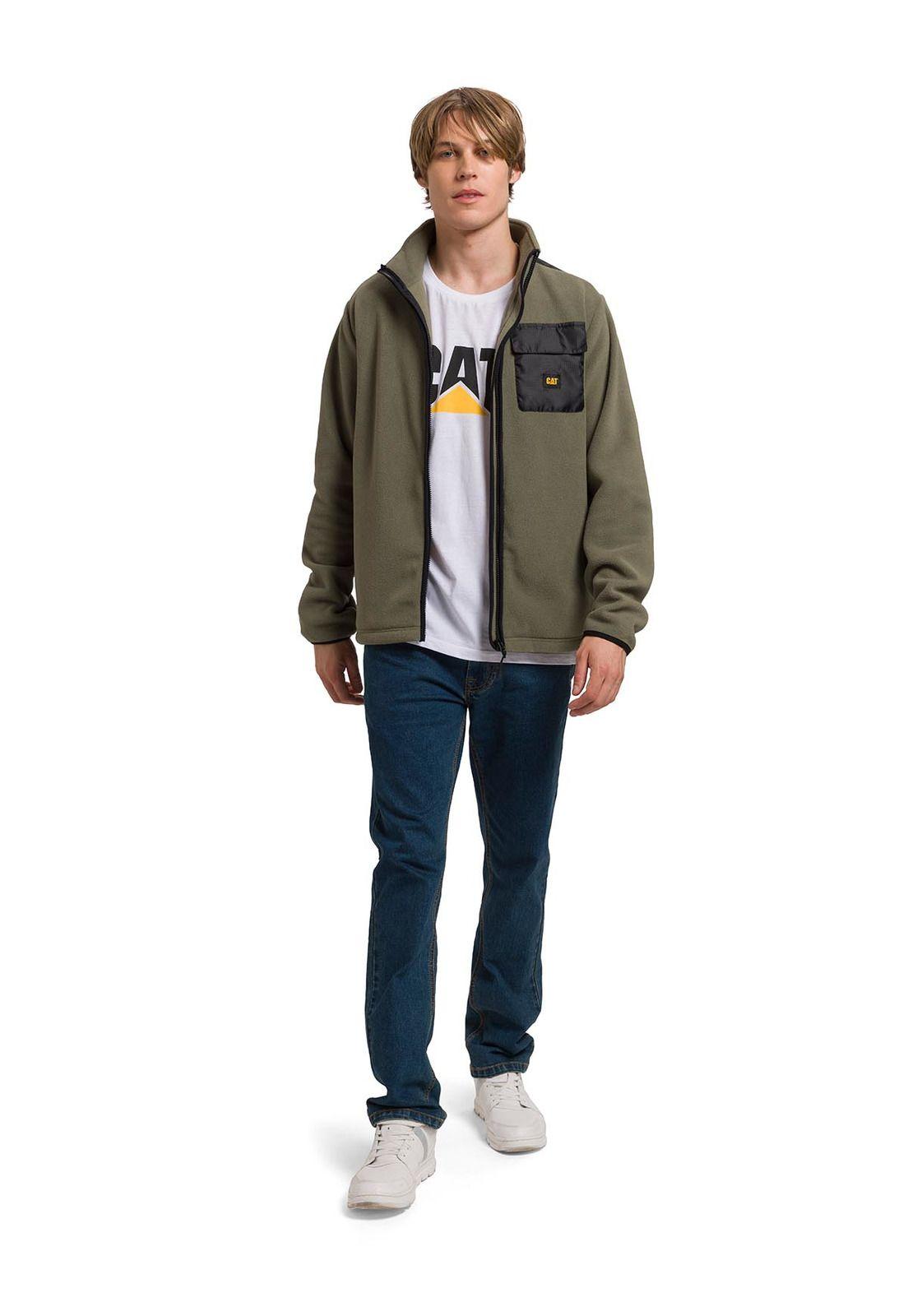 Polar Fleece Utility Full Zip Hombre Verde-0
