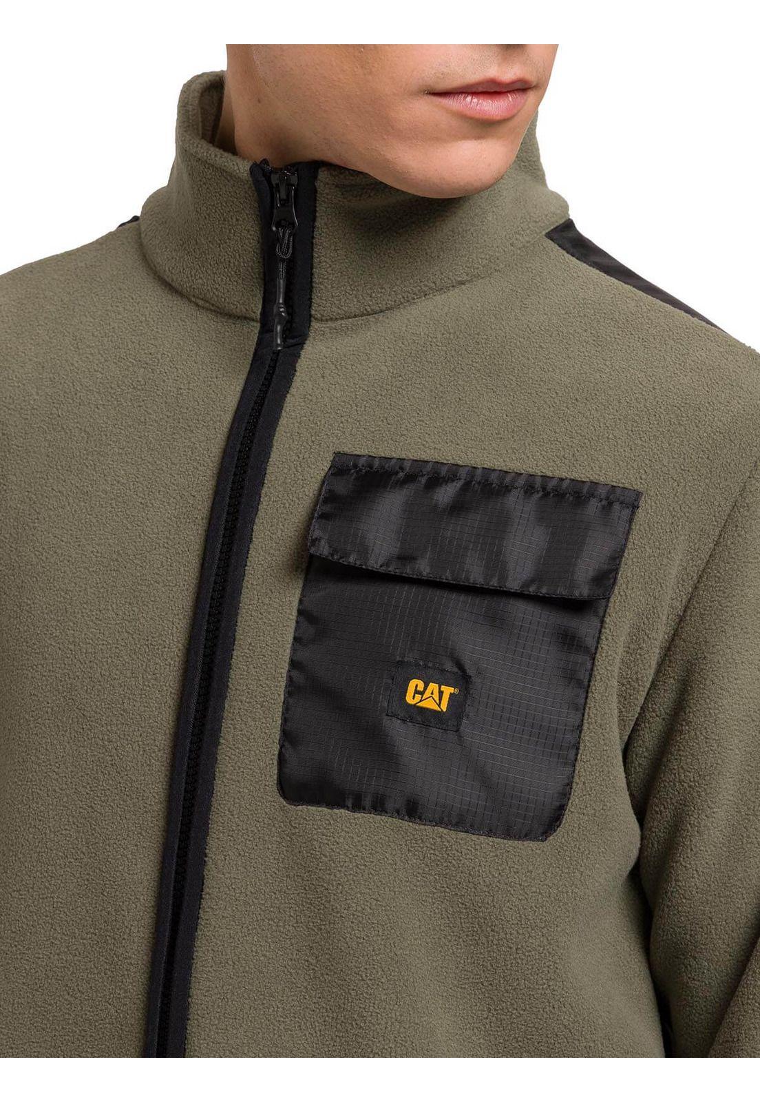 Polar Fleece Utility Full Zip Hombre Verde-5