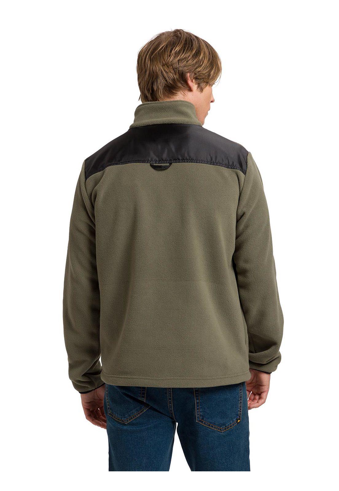 Polar Fleece Utility Full Zip Hombre Verde-6