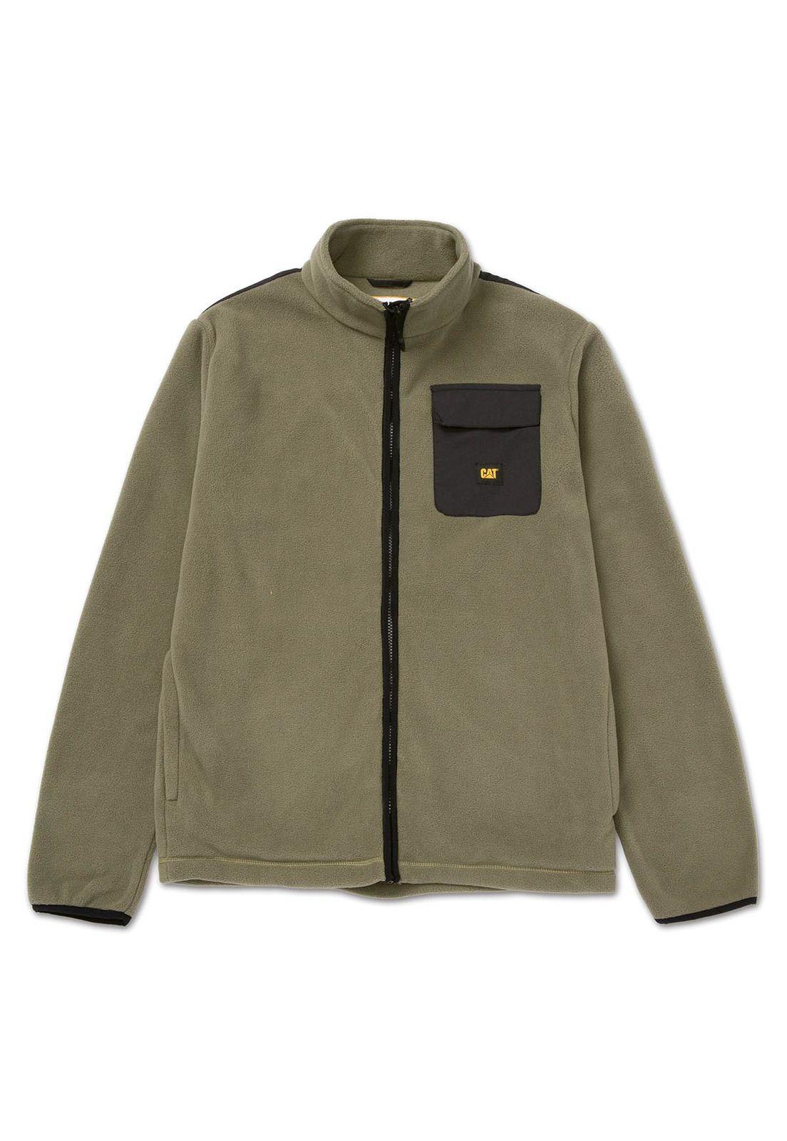 Polar Fleece Utility Full Zip Hombre Verde-7