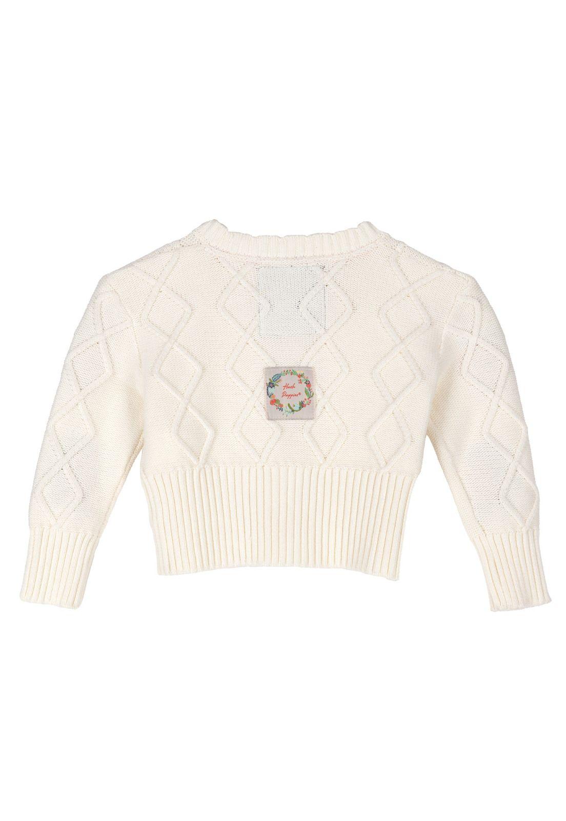 Chaleco Niña Rosas Beige-5