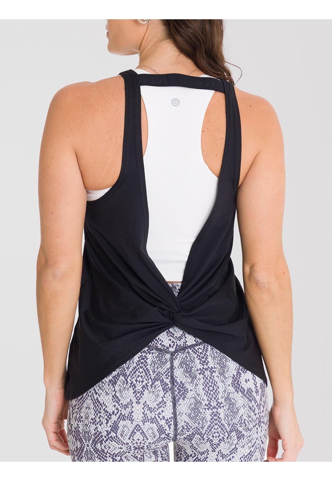 Polera deportiva Mujer Tank Cloe Negro-1