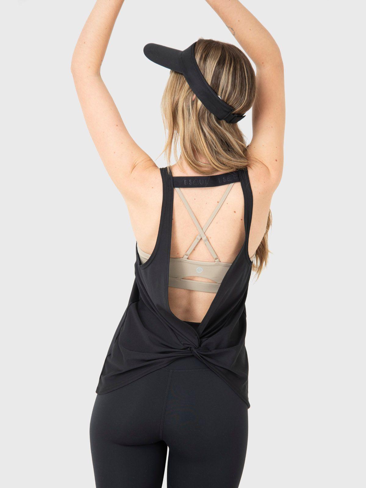 Polera deportiva Mujer Tank Cloe Negro-1