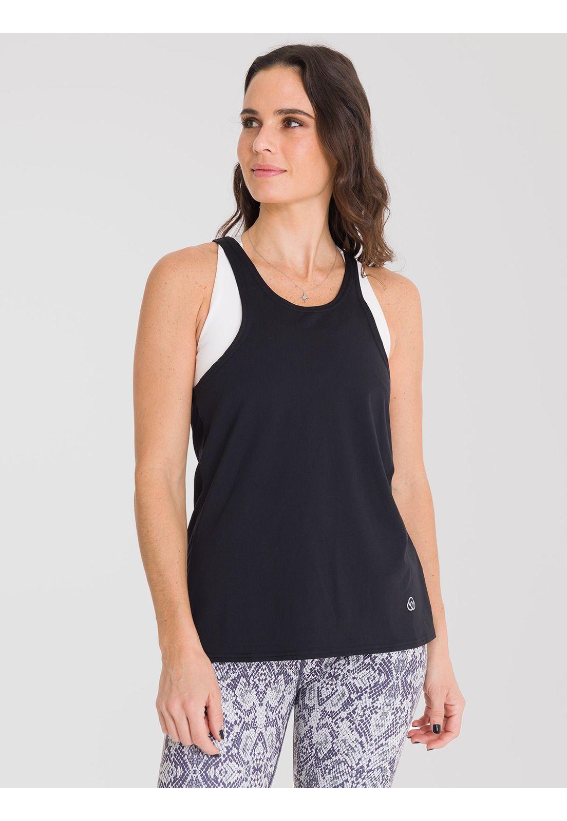 Polera deportiva Mujer Tank Cloe Negro-0