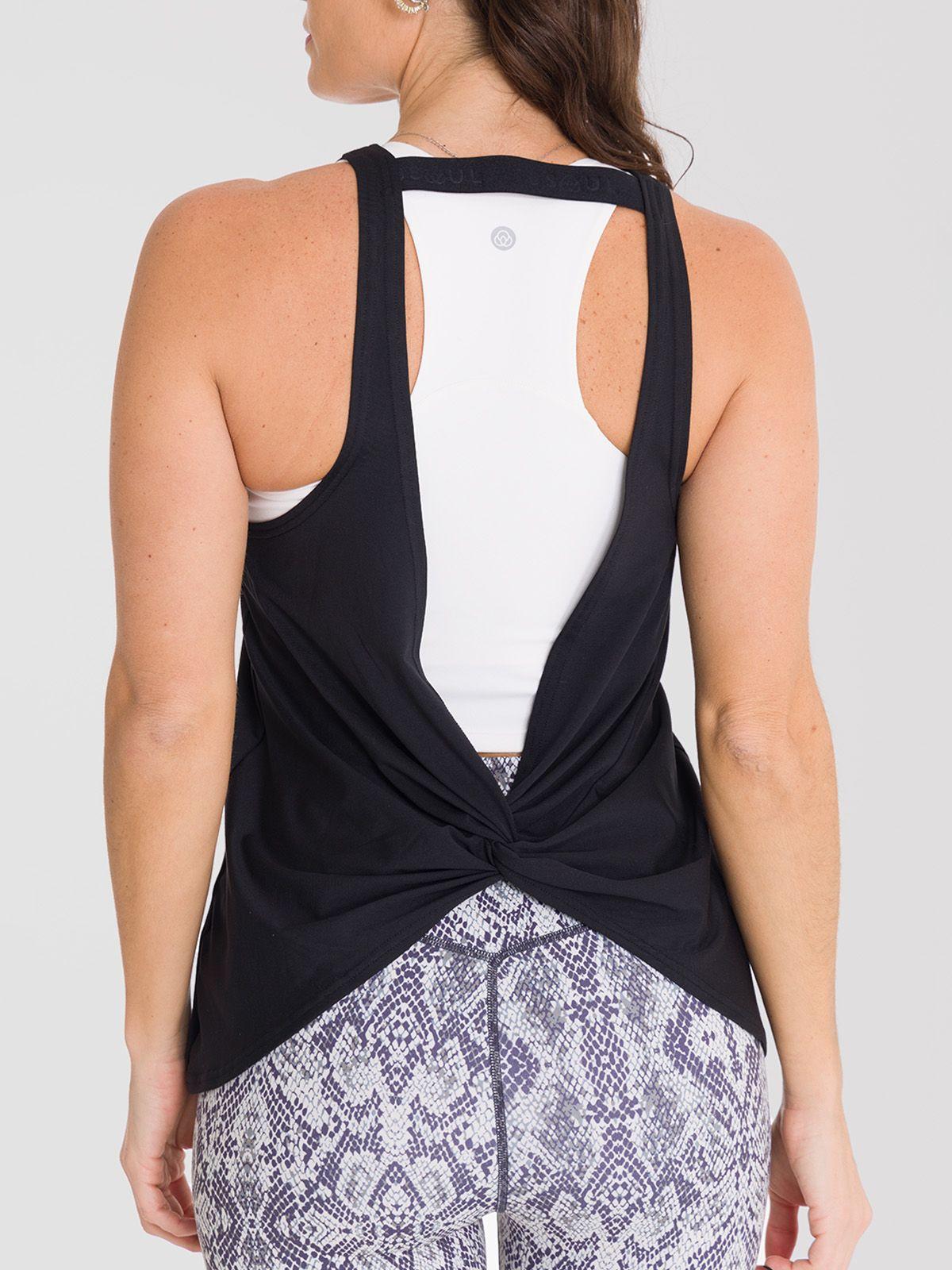 Polera deportiva Mujer Tank Cloe Negro-1