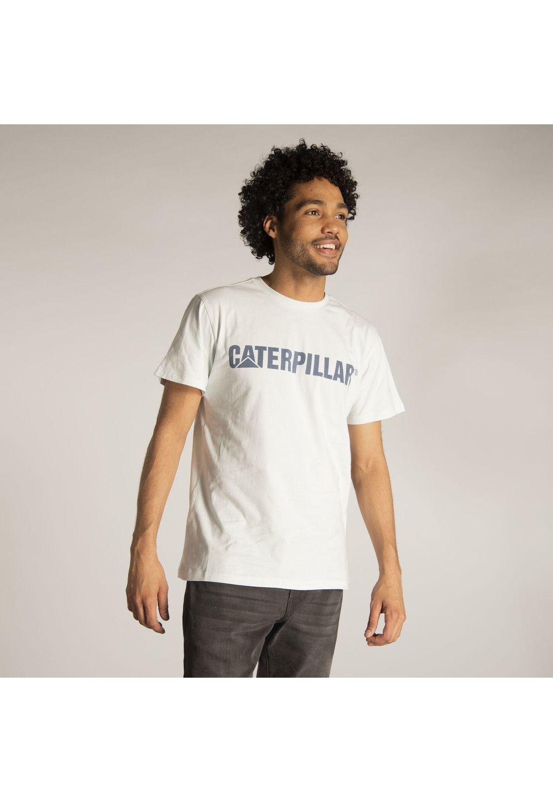 Polera M/C Hombre Slim Fit Caterpillar Azul-0