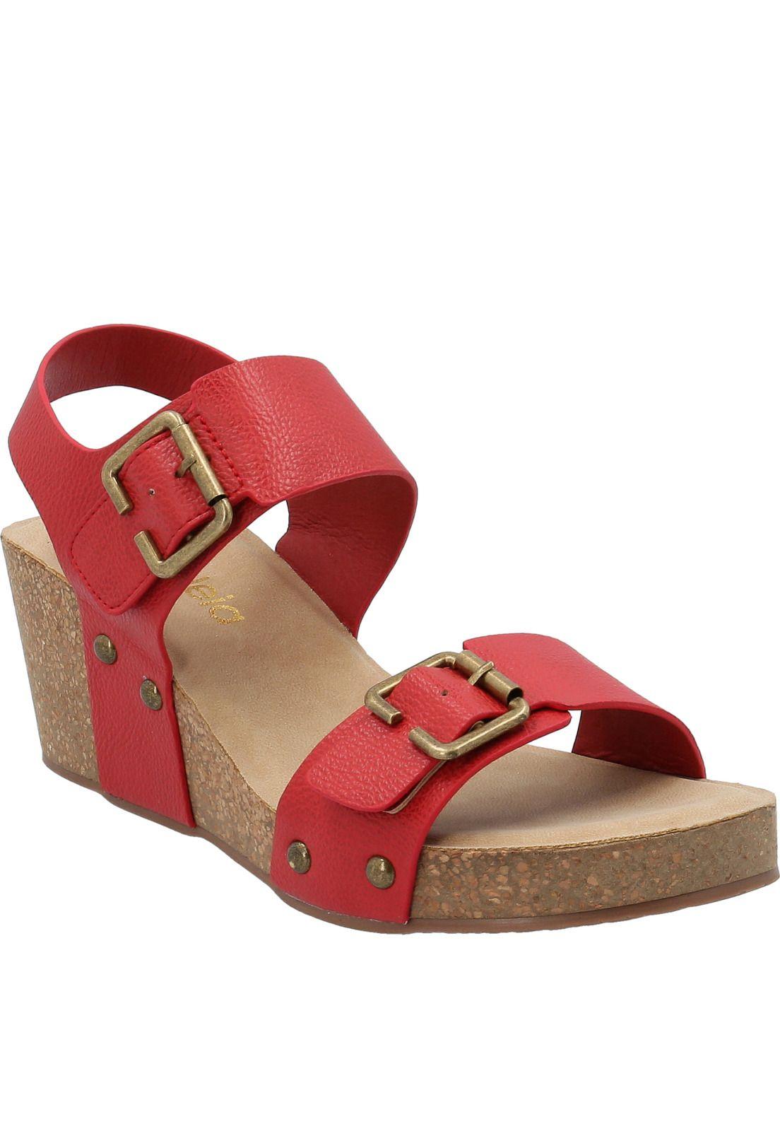 Sandalia Mujer Greider Rojo-0