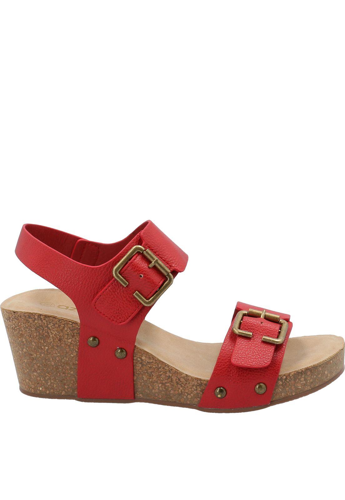 Sandalia Mujer Greider Rojo-1