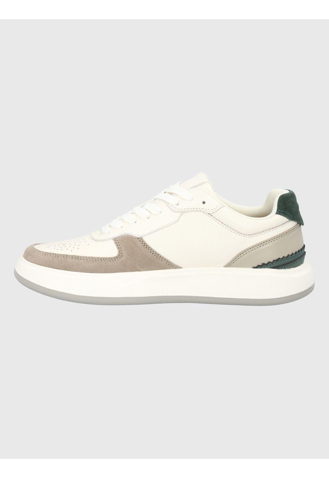 Zapatilla Cuero Blanco Hombre Mozze -4