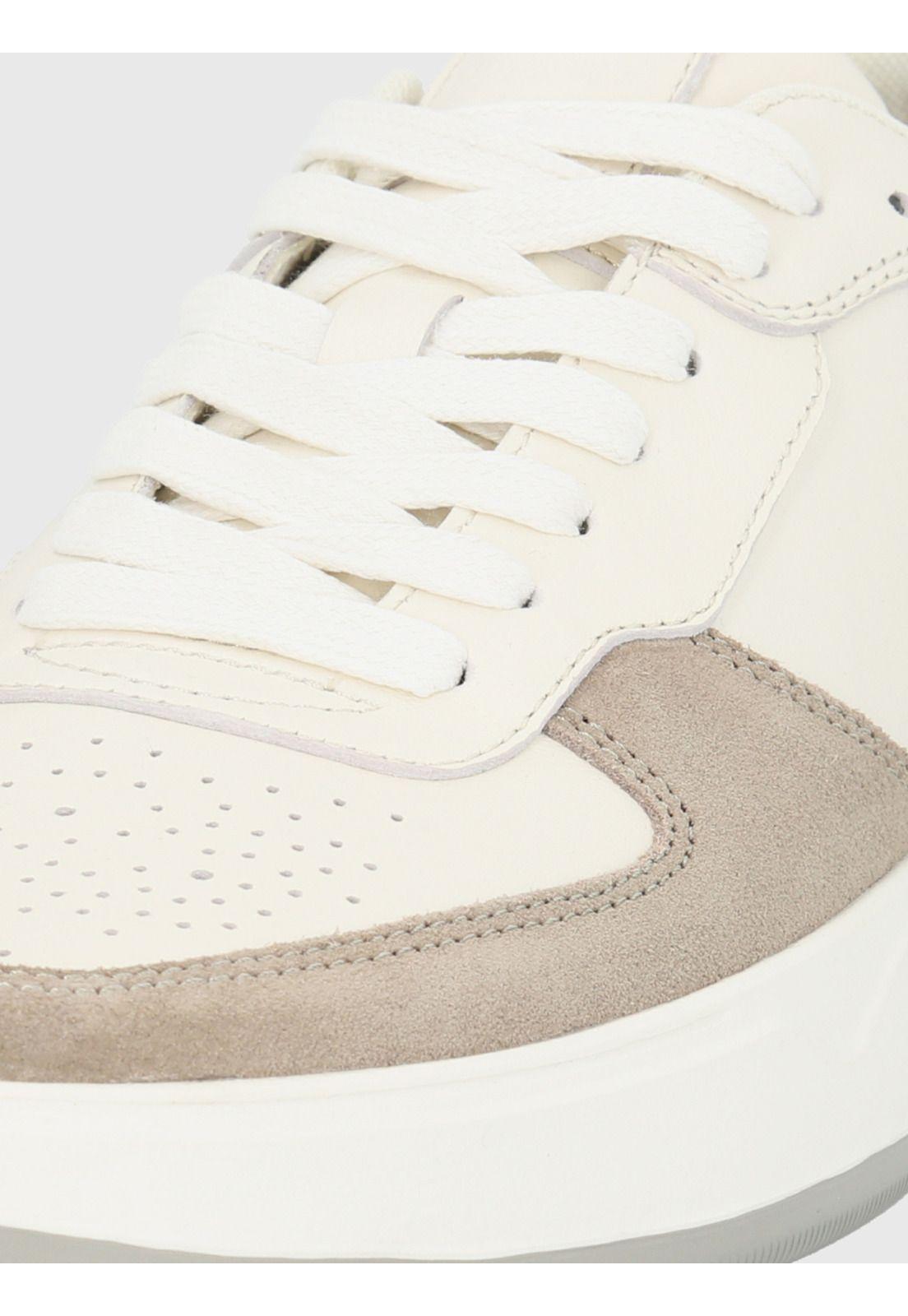Zapatilla Cuero Blanco Hombre Mozze -6