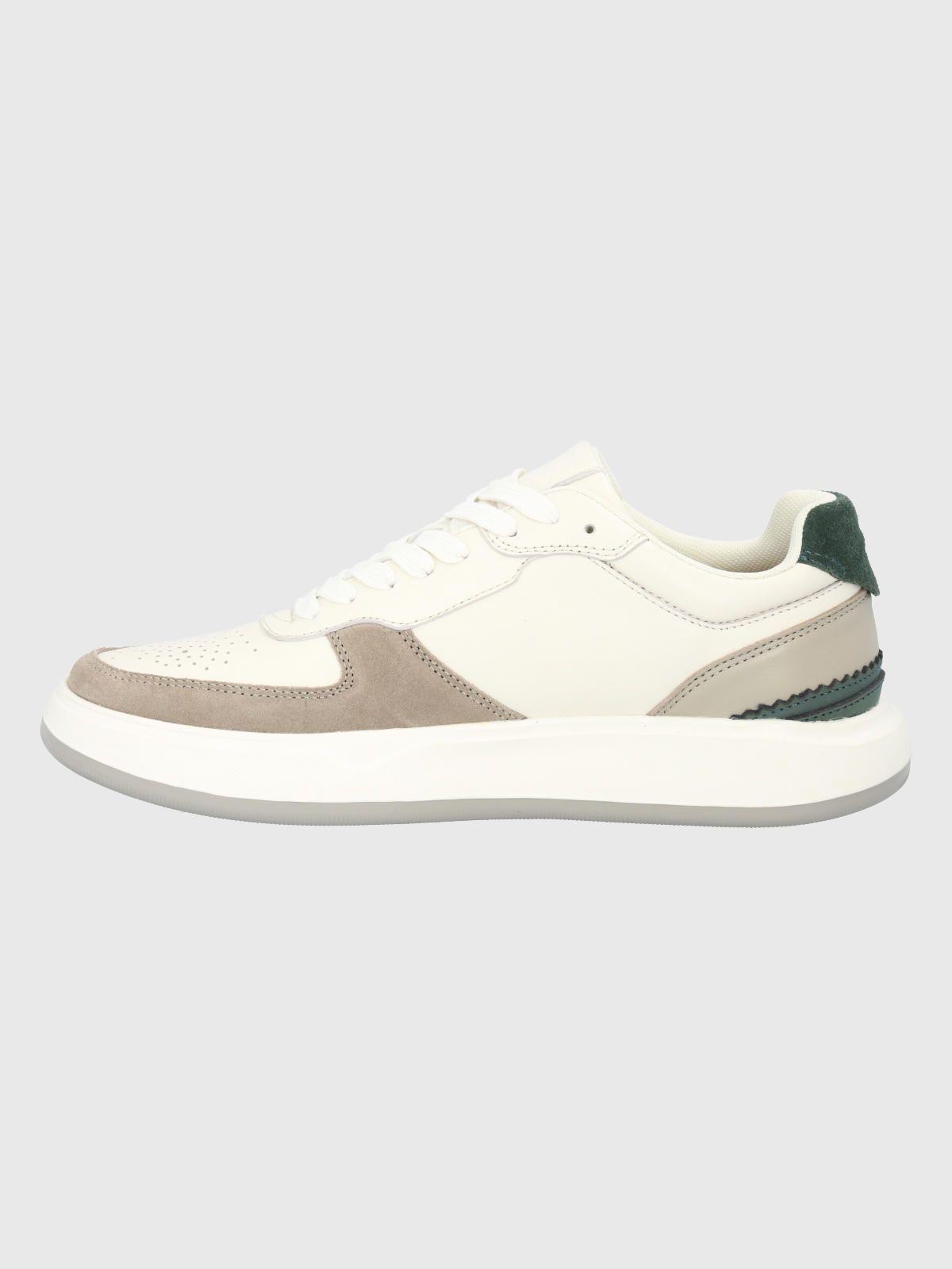 Zapatilla Cuero Blanco Hombre Mozze -4