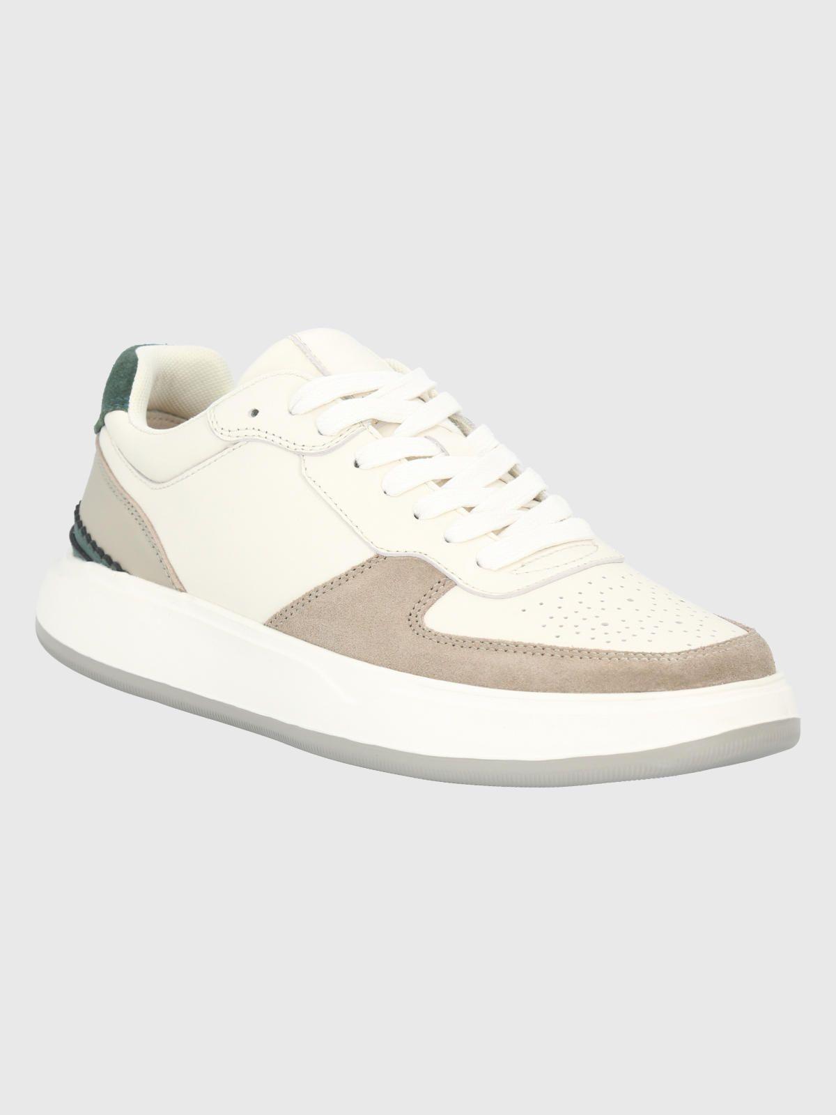 Zapatilla Cuero Blanco Hombre Mozze -0