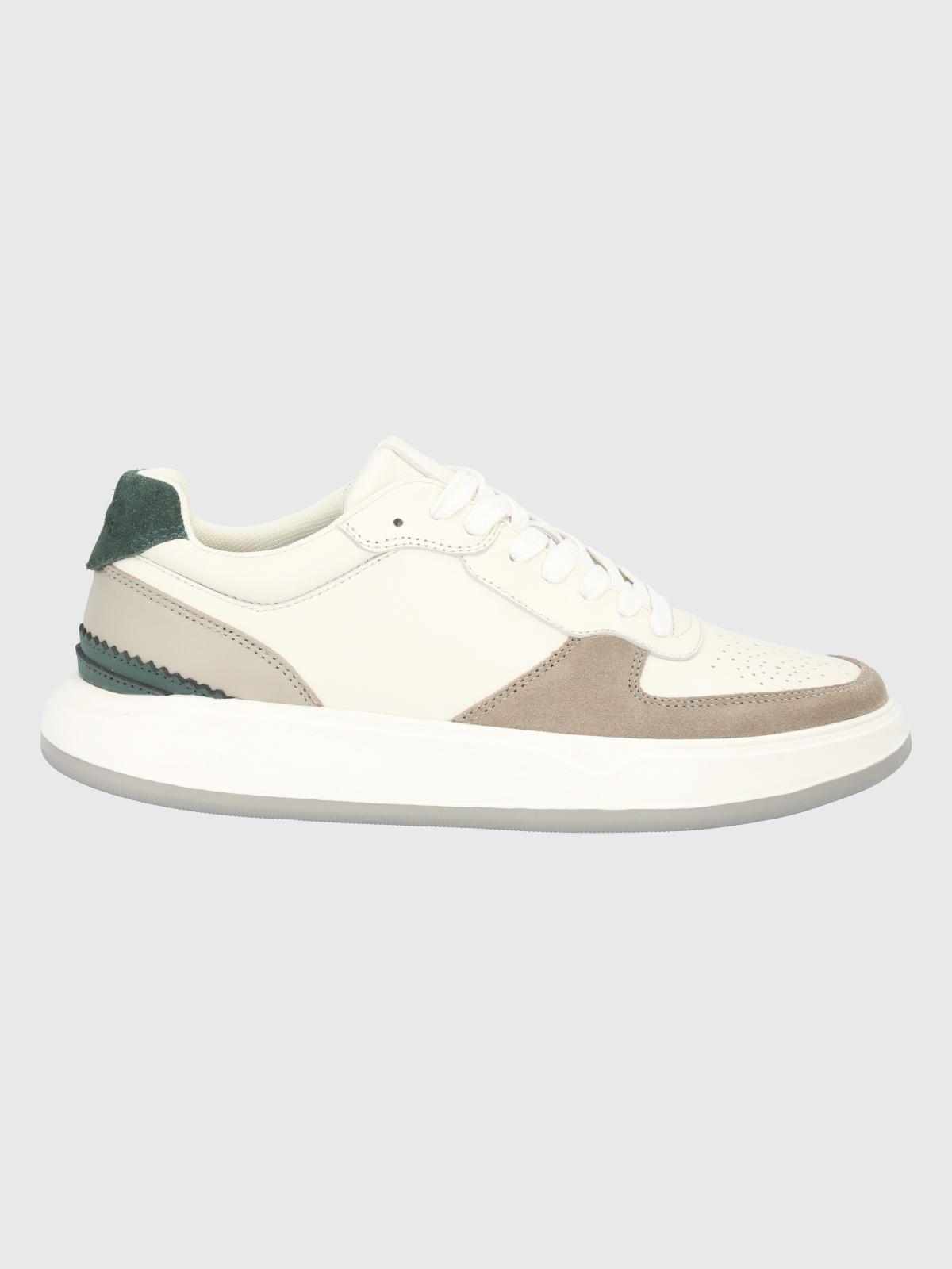 Zapatilla Cuero Blanco Hombre Mozze -1