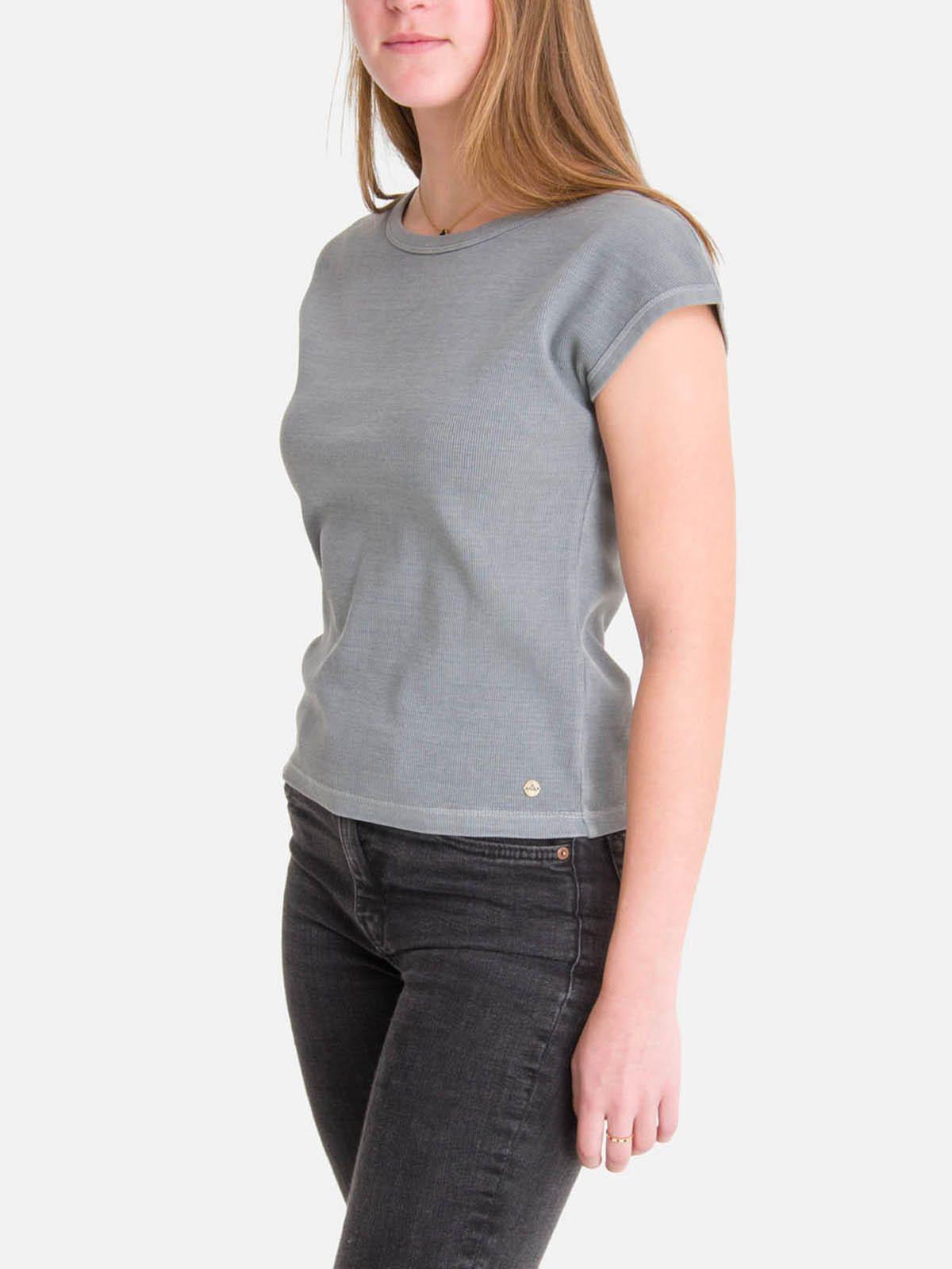 Polera m/c Mujer Essential Azul-0