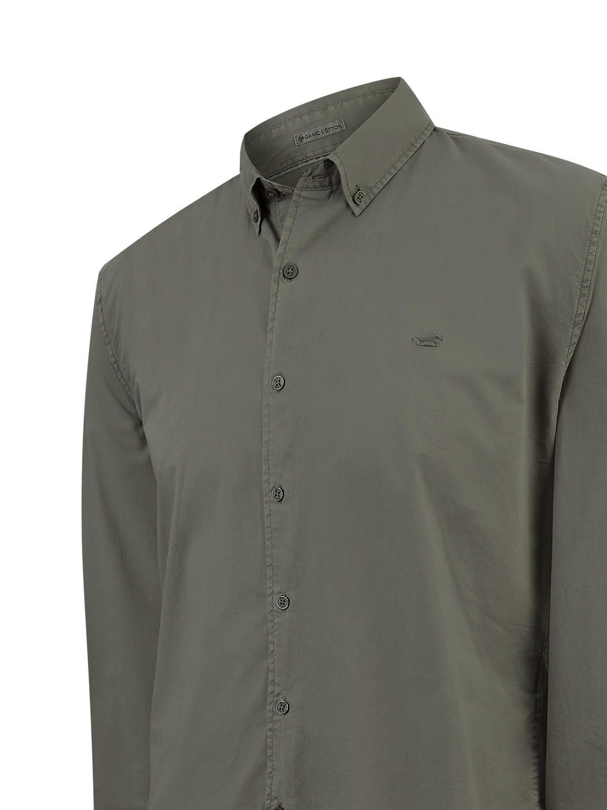 Camisa Algodón Orgánico Hombre Soft Verde-3