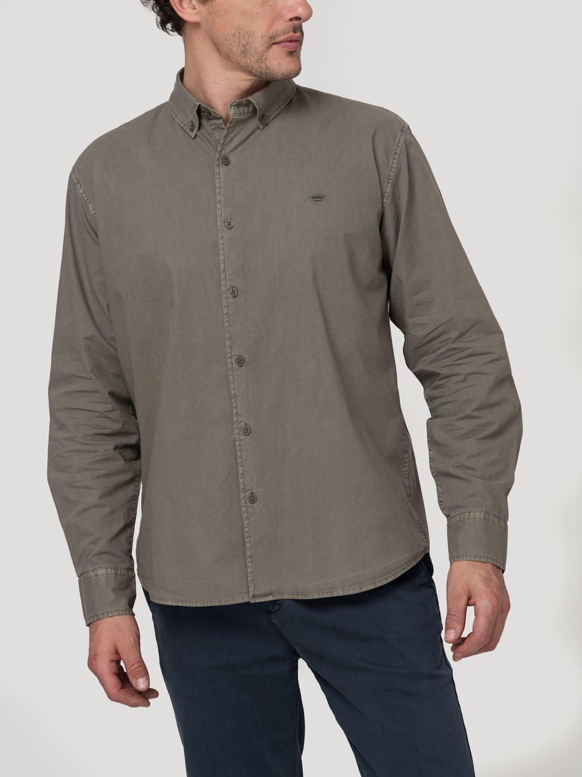 Camisa Algodón Orgánico Hombre Soft Verde-4