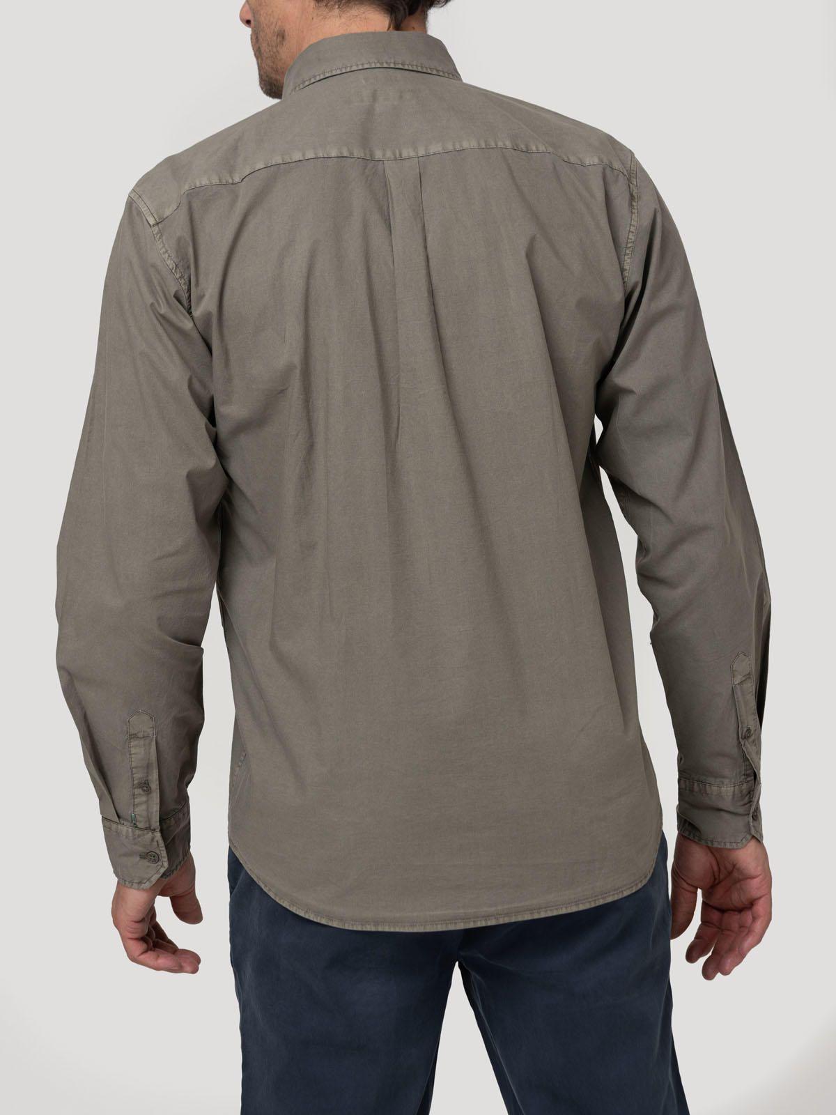 Camisa Algodón Orgánico Hombre Soft Verde-5