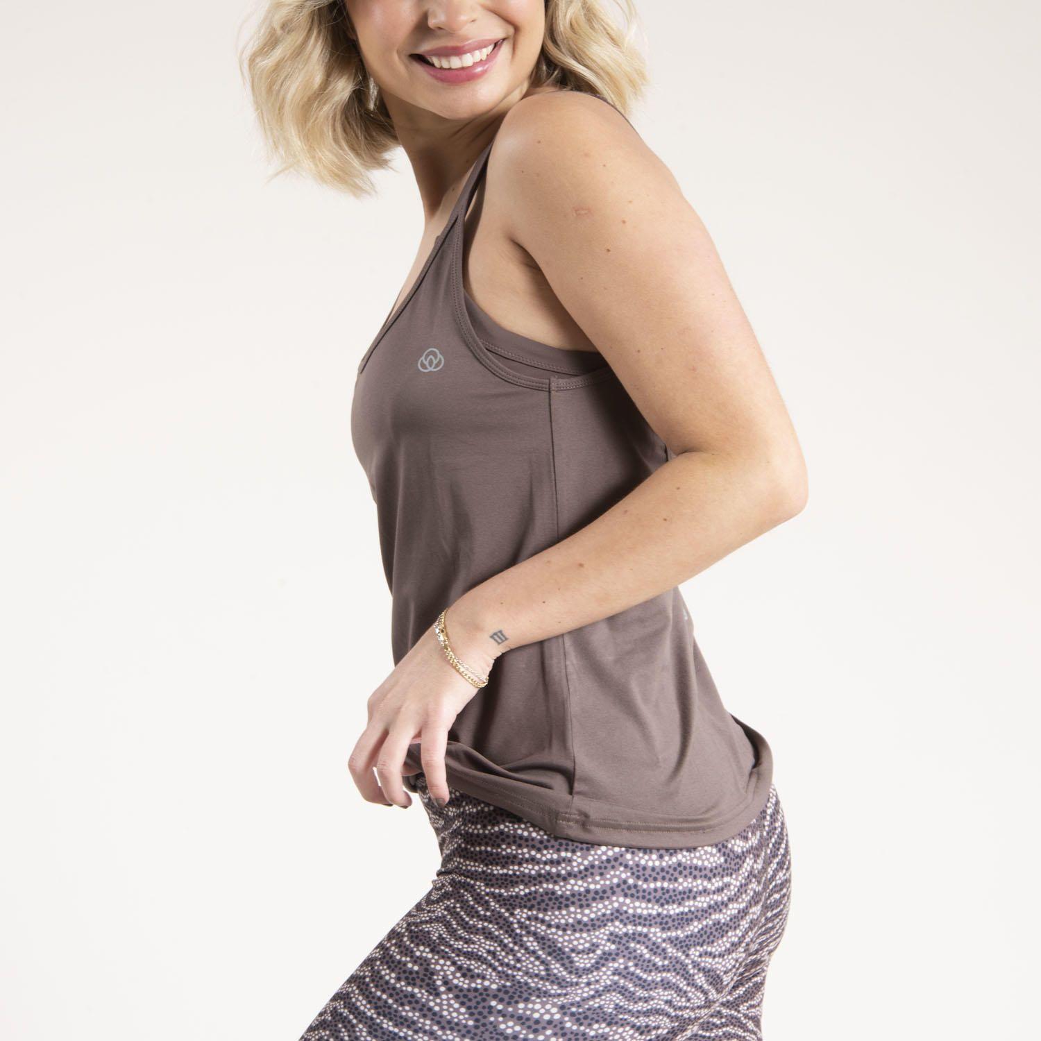 Polera Mujer Mallorca Tank Chocolate-0