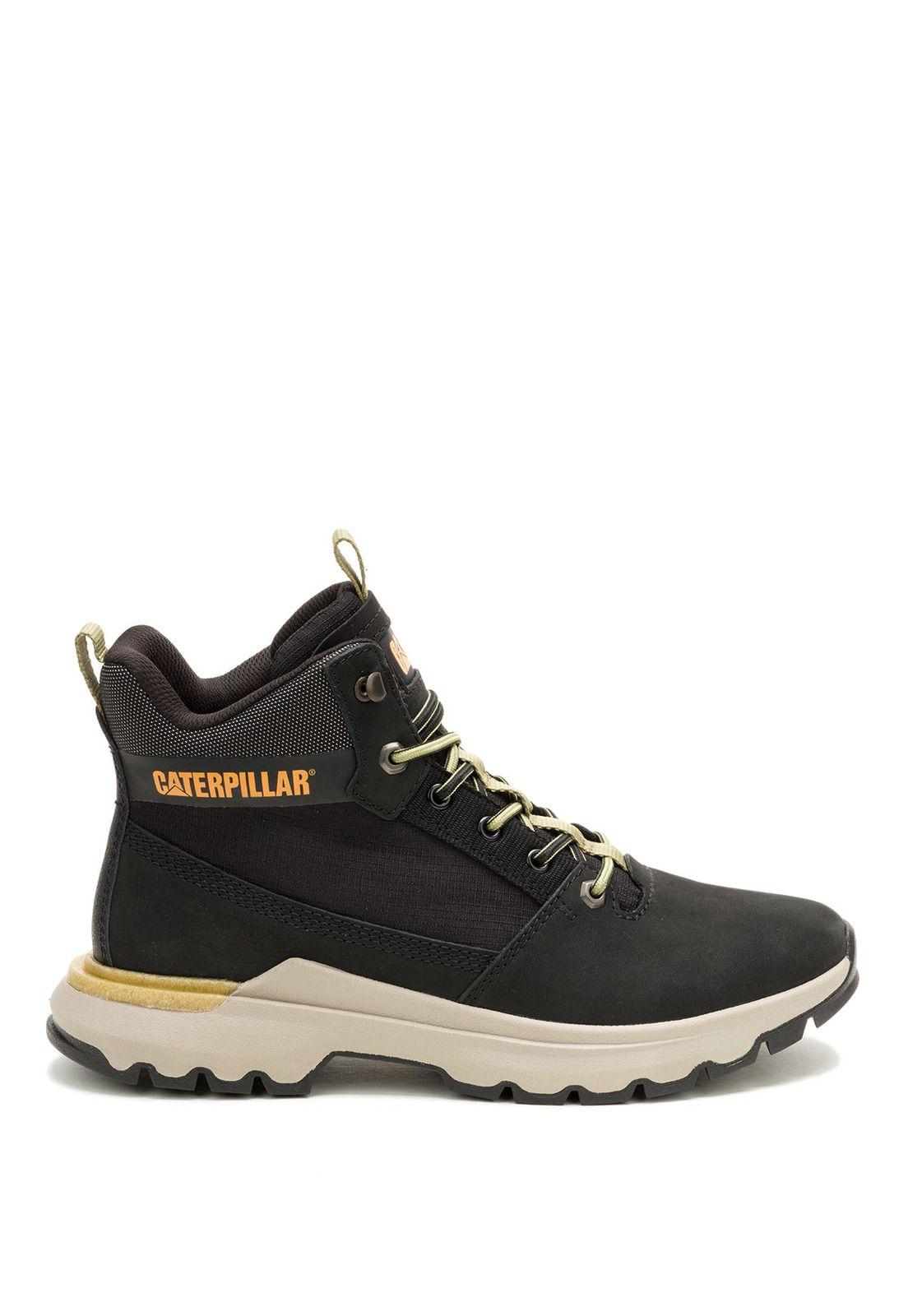 Zapatilla Cuero Hombre Colorado Sneaker Negro-1