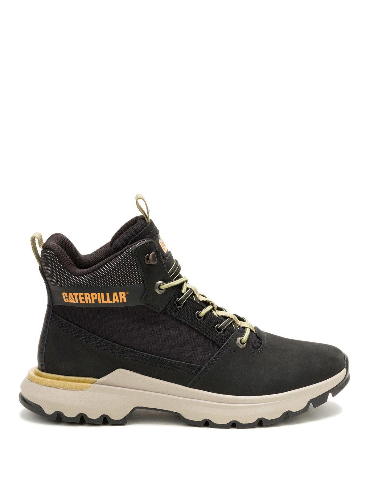 Zapatilla Cuero Hombre Colorado Sneaker Negro-1
