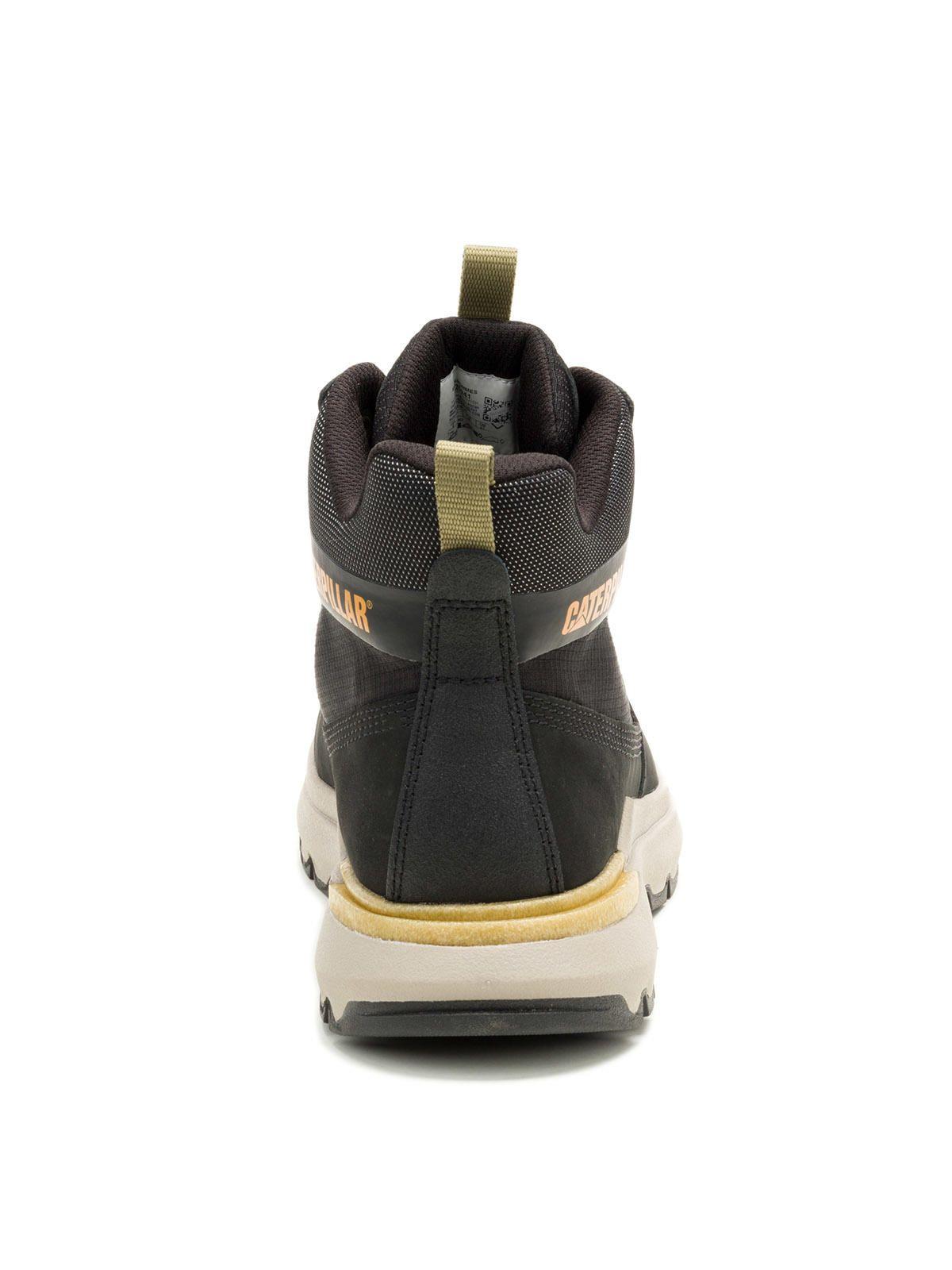 Zapatilla Cuero Hombre Colorado Sneaker Negro-5