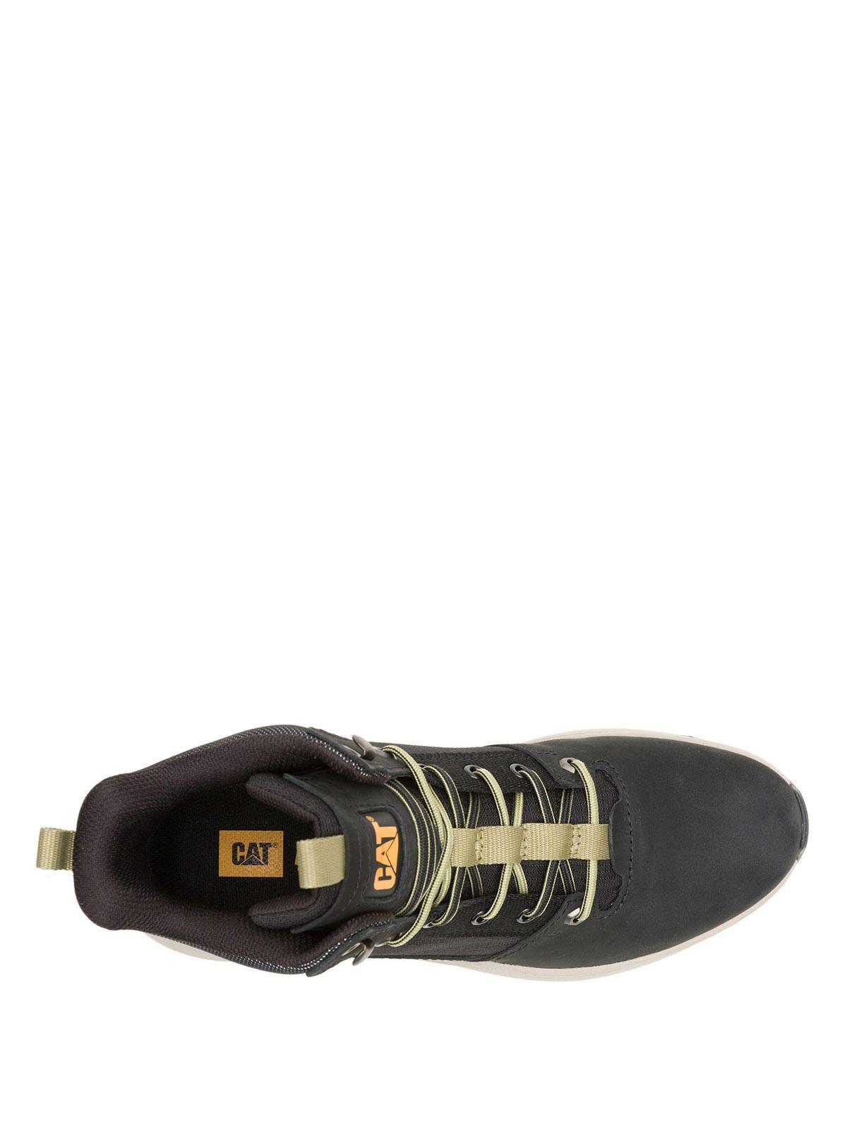 Zapatilla Cuero Hombre Colorado Sneaker Negro-6