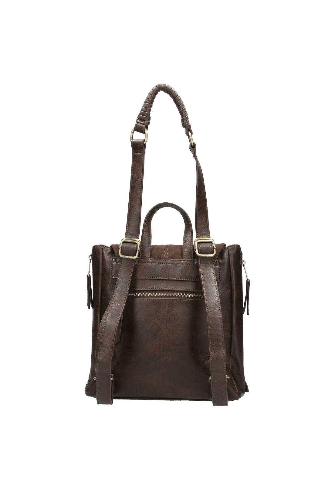 Cartera Mujer Lily Backbag Café-3