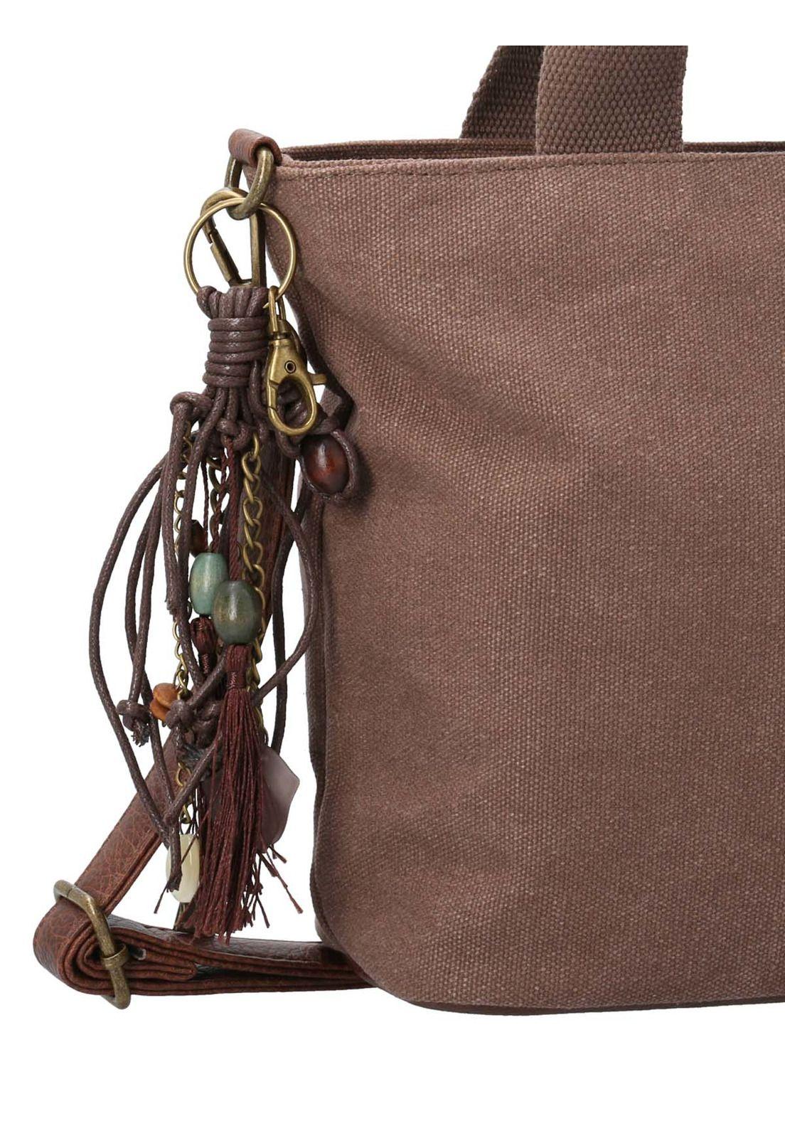 Cartera Textil Mujer Nature Bag Café-2