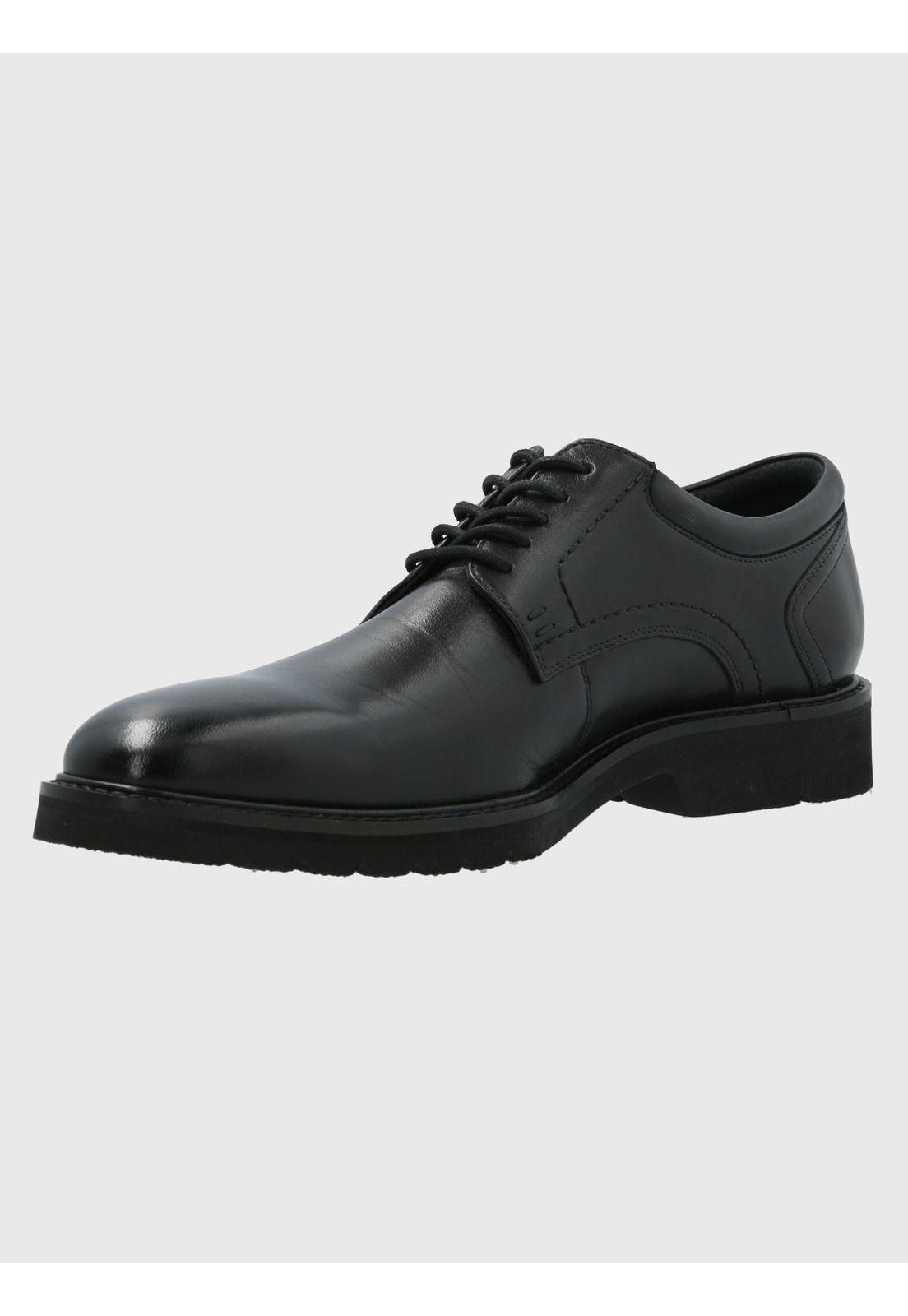 Zapato Cuero Hombre Aurelio Negro-5