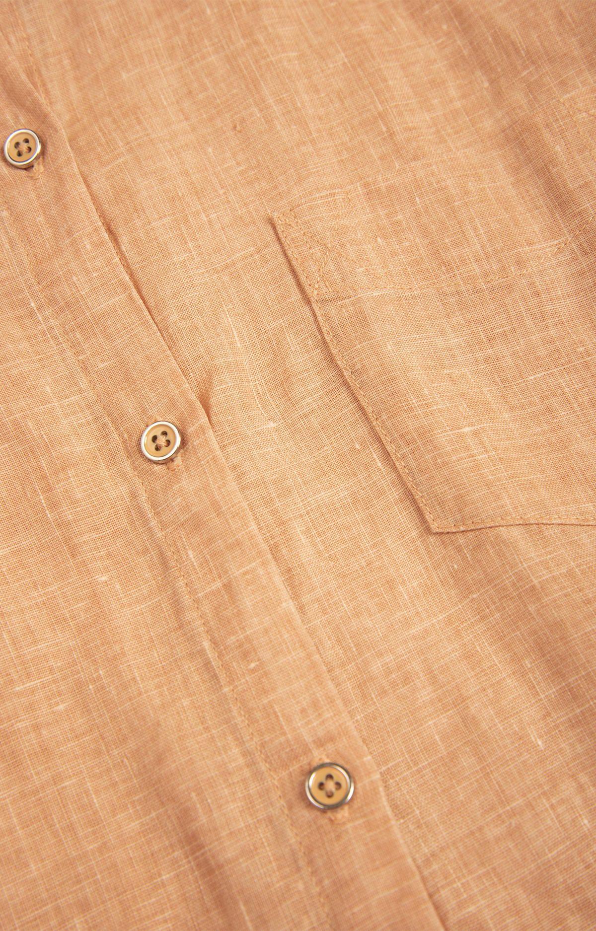 Blusa Lino Orgánico Mujer Lirio Naranja-7