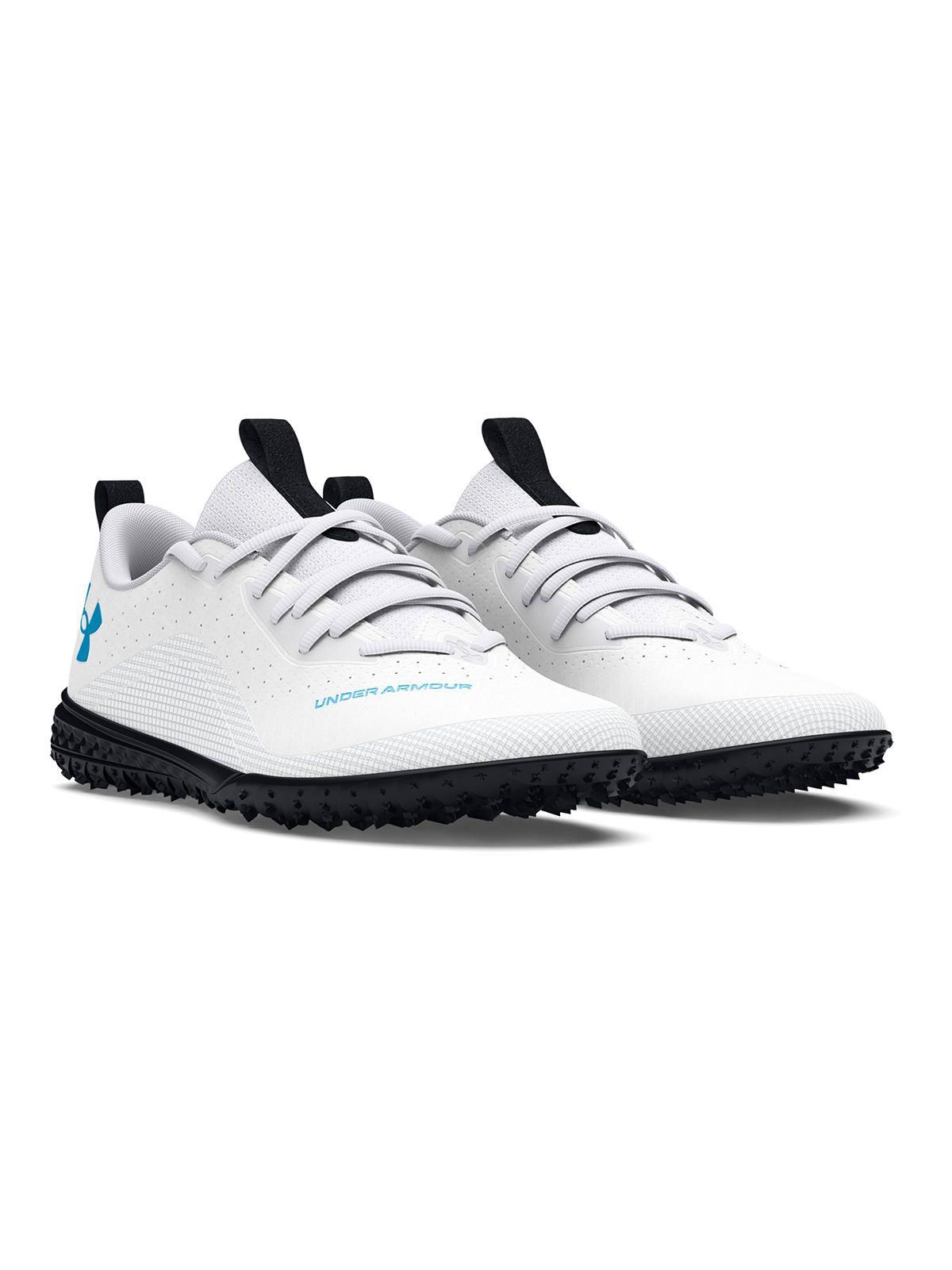 Zapato fútbol UA Shadow 2 Jr. niños Blanco-5