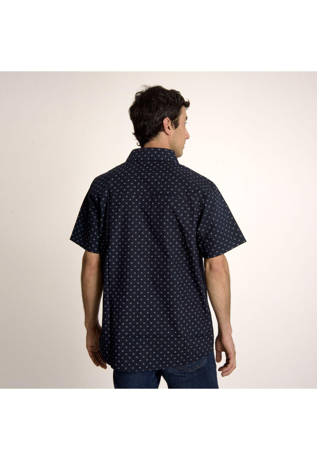 Camisa Hombre Patric Full Print Sh Azul Marino-3