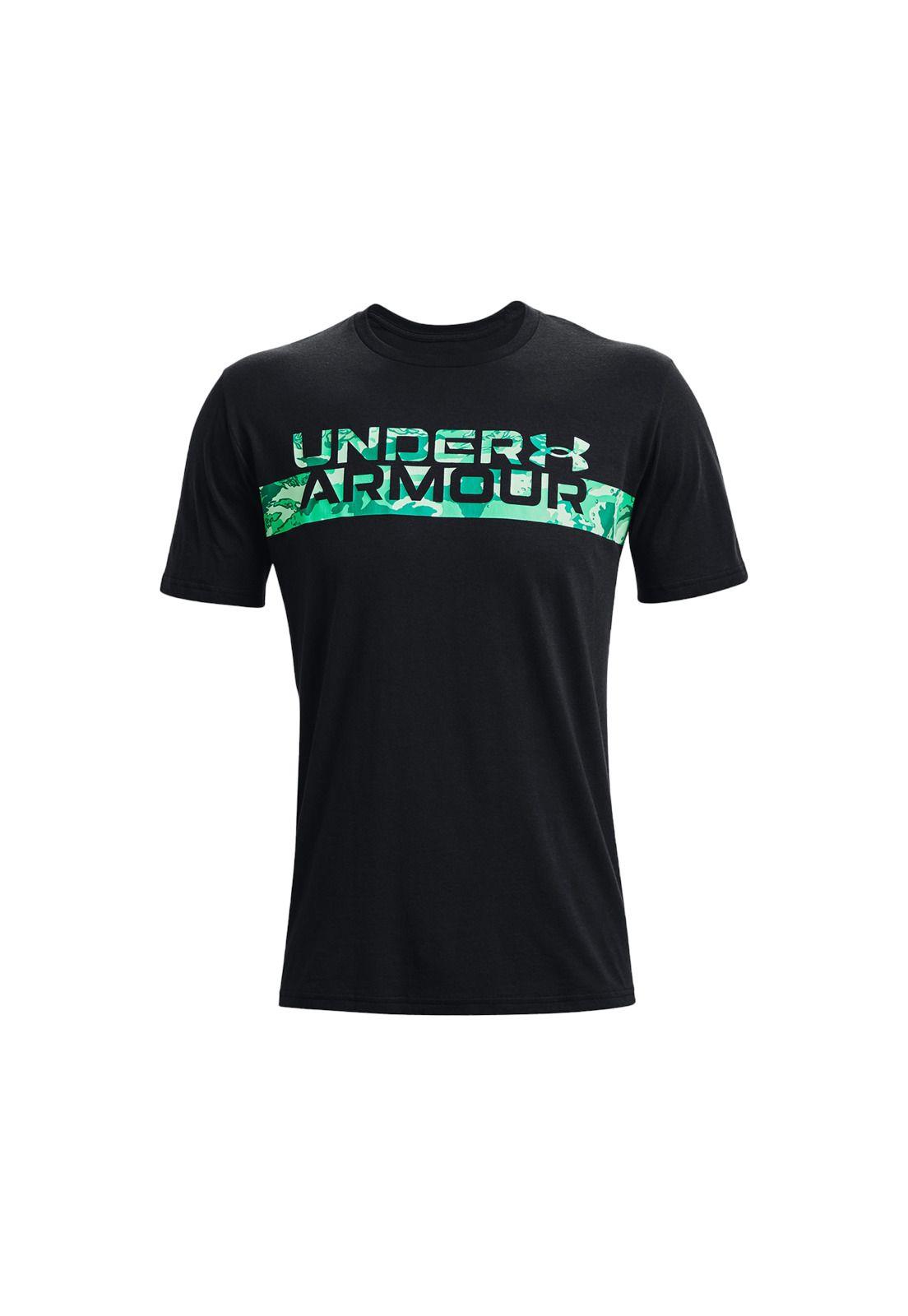 Polera Hombre Camo Chest Stripe Negro-0