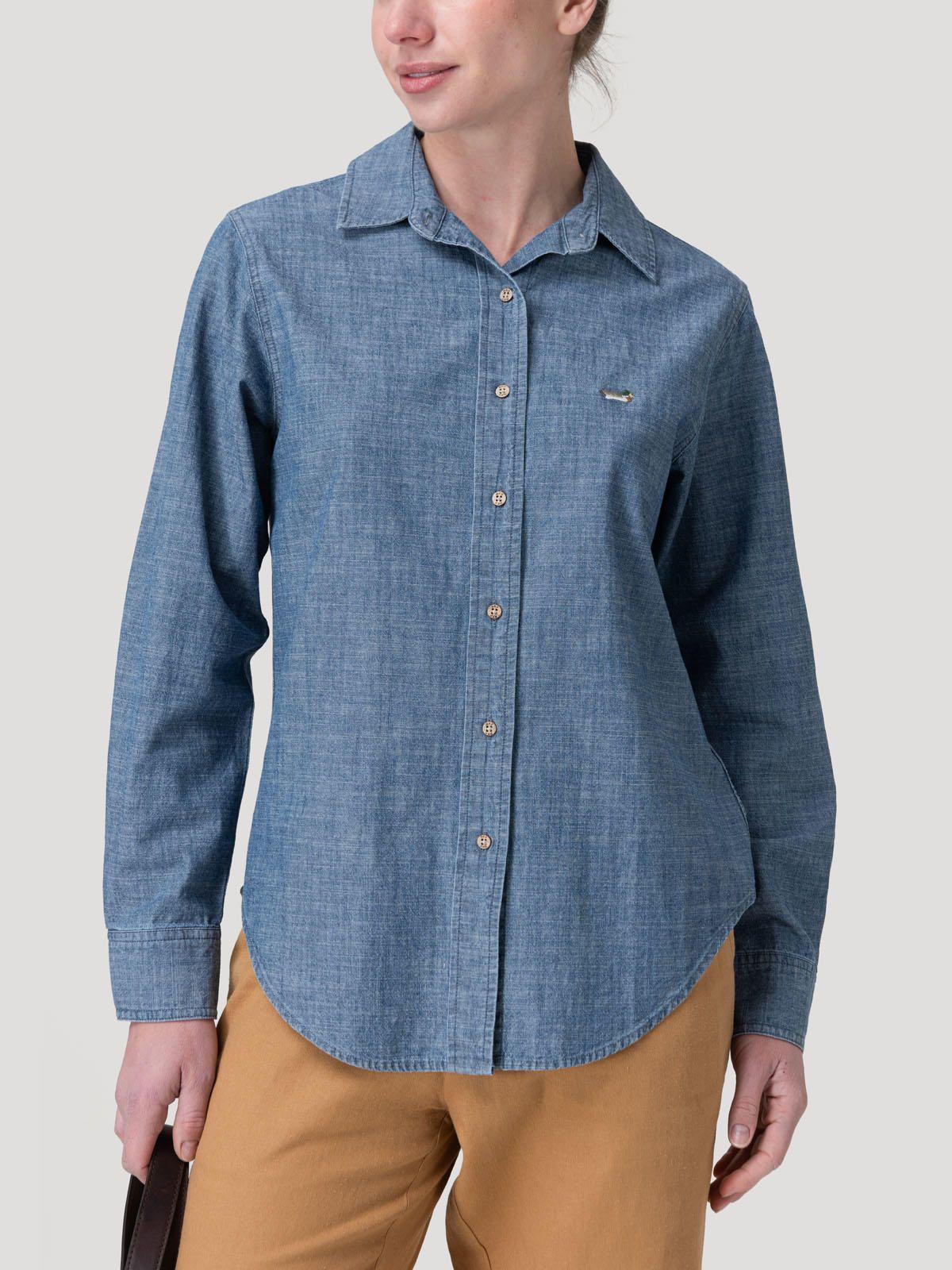Blusa Algodón Mujer Moroco Azul-4