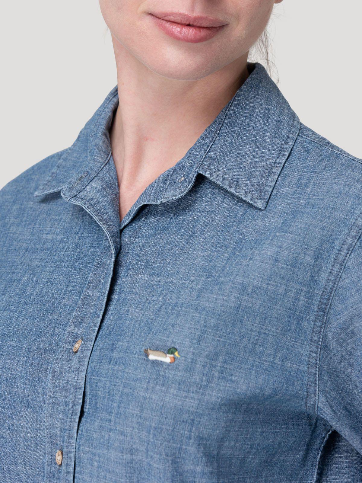 Blusa Algodón Mujer Moroco Azul-6