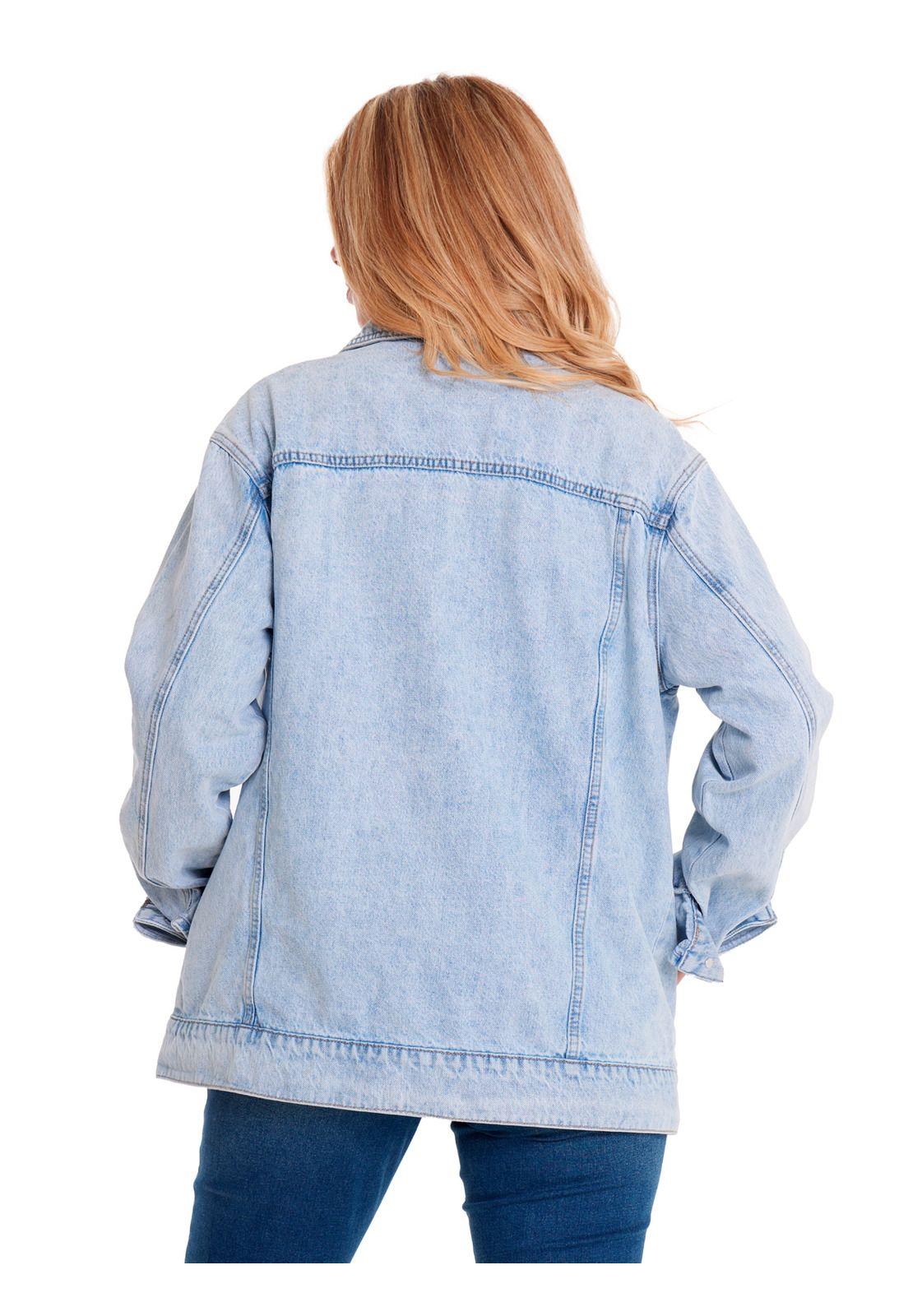 Chaqueta Unisex Denim Work Jacket Azul Claro-6