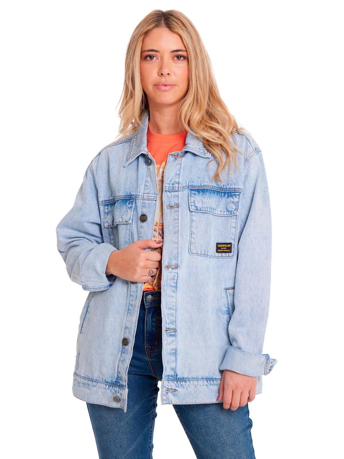 Chaqueta Unisex Denim Work Jacket Azul Claro-4