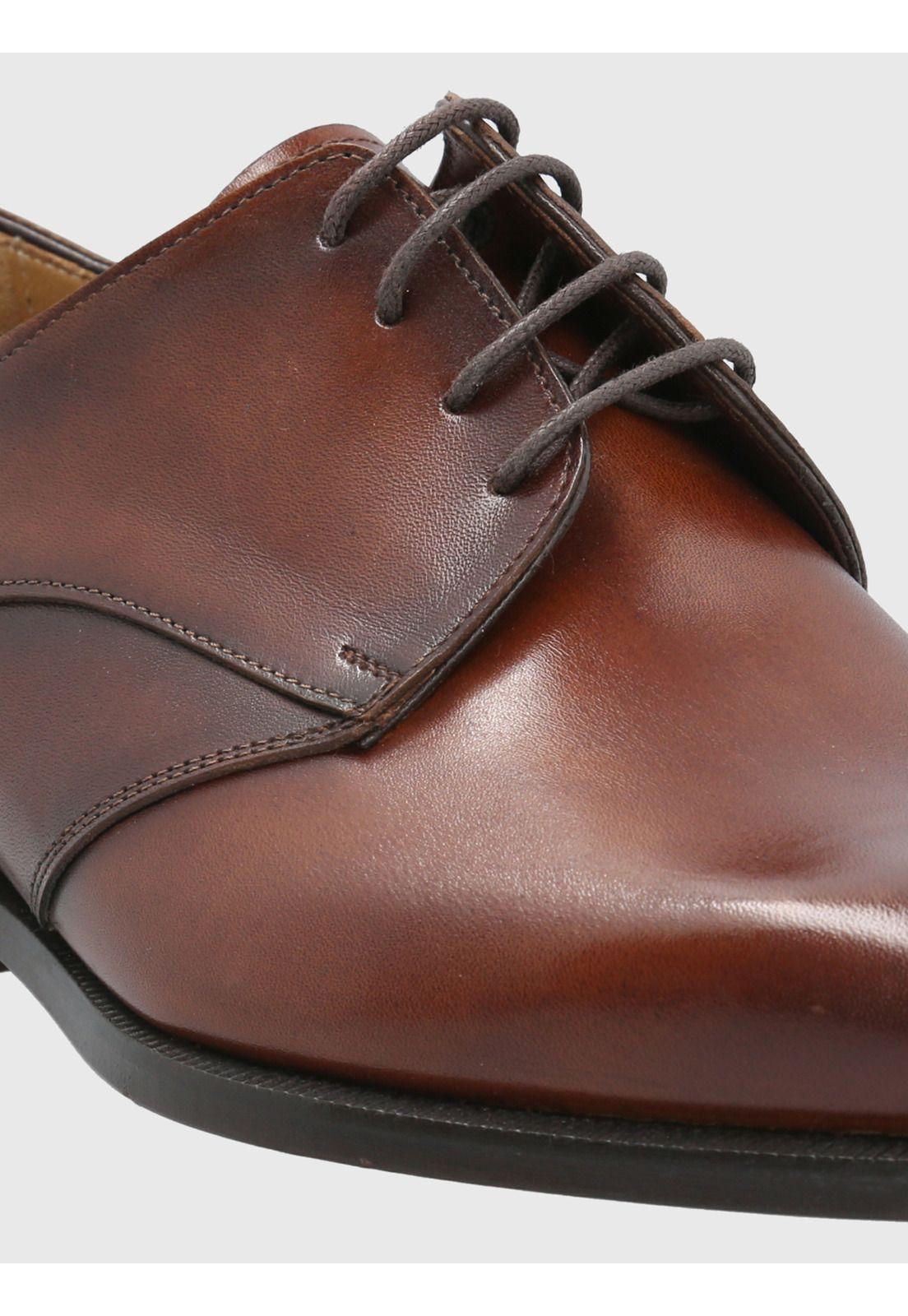 Zapato Cuero Café Hombre Messia -7