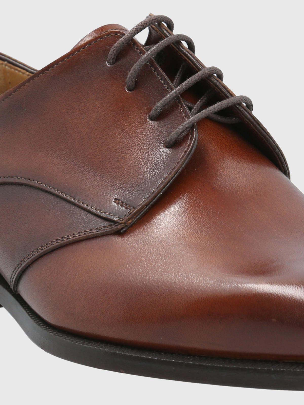 Zapato Cuero Café Hombre Messia -7