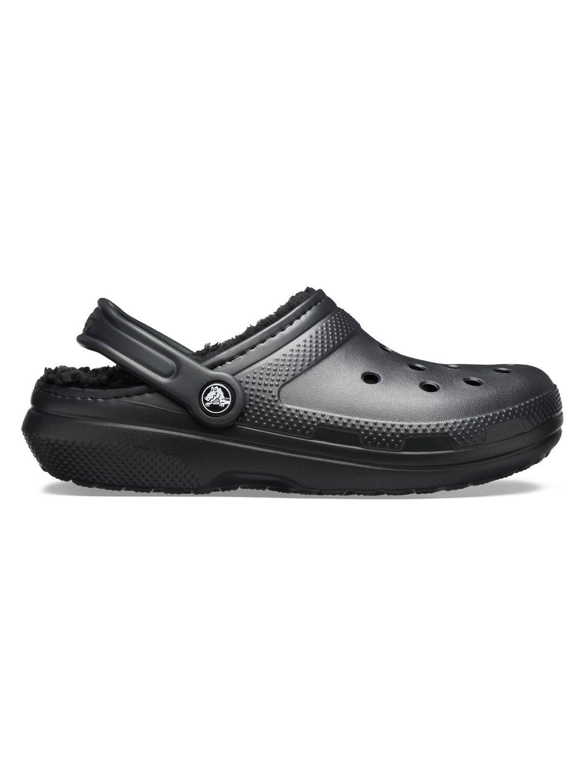 Zueco Crocs Hombre Classic Lined Clog Negro-0