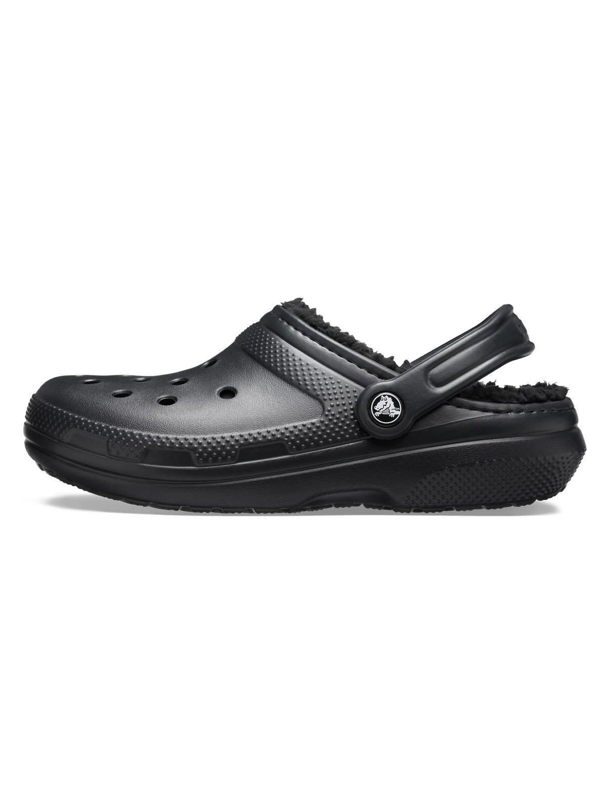 Zueco Crocs Hombre Classic Lined Clog Negro-2