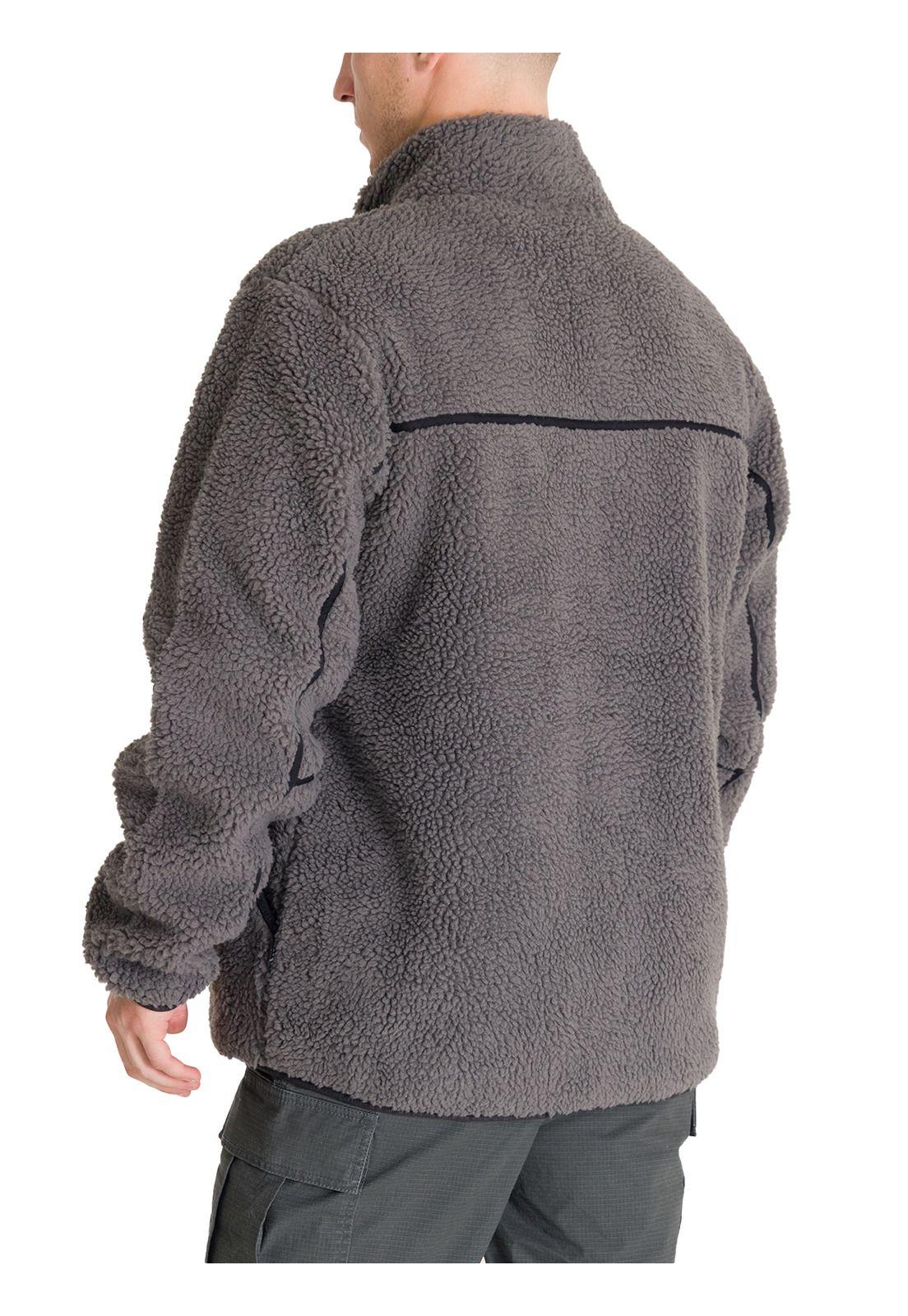 Polar Hombre Sherpa Bonded Gris-3