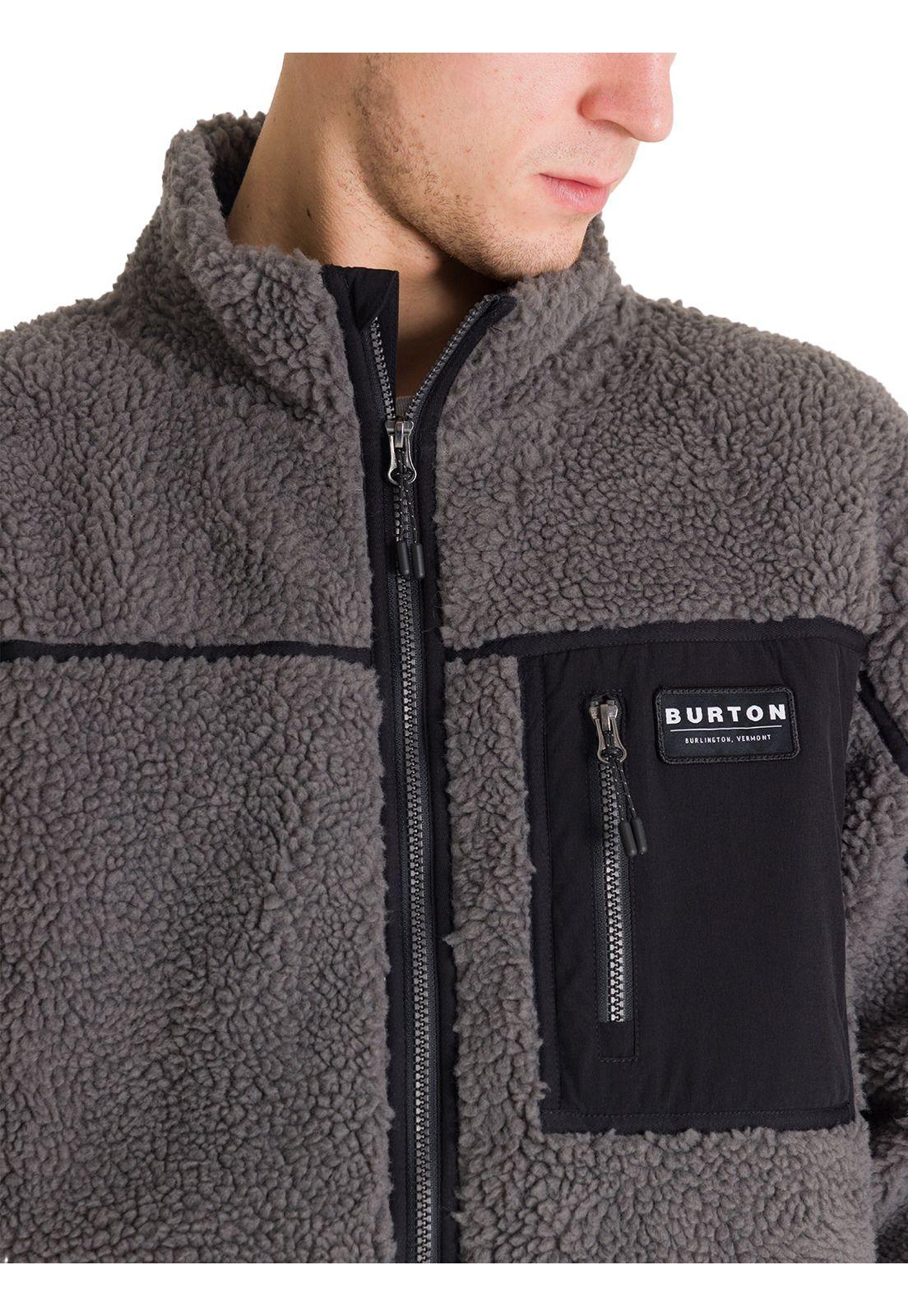 Polar Hombre Sherpa Bonded Gris-4