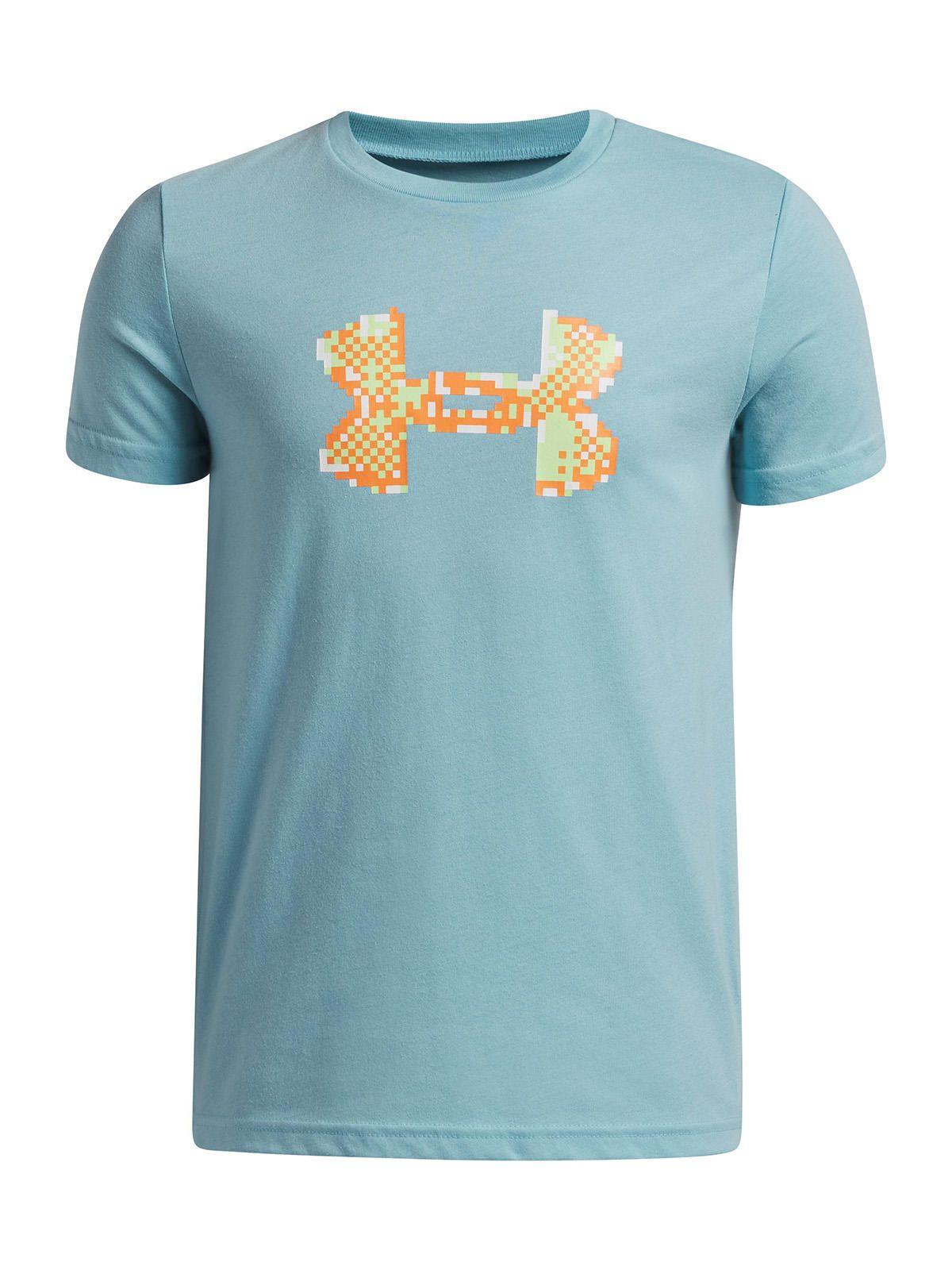 Polera M/C Niño B Pixel Logo Azul-0
