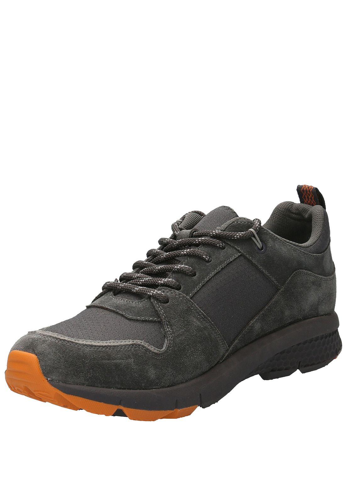 Zapatilla Cuero Hombre Negara Gris Oscuro-4