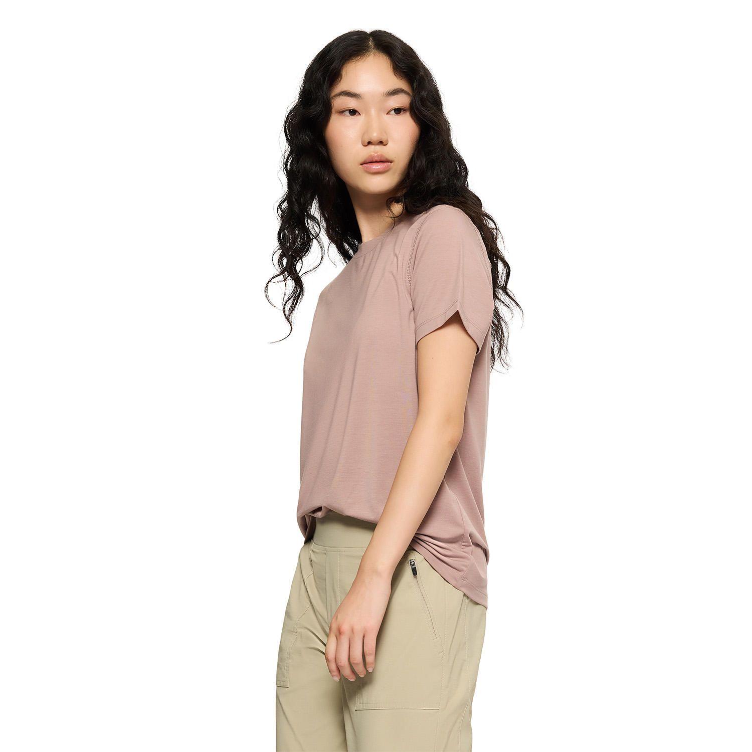 Polera Manga Corta Mujer Every Tencel Rosado-1