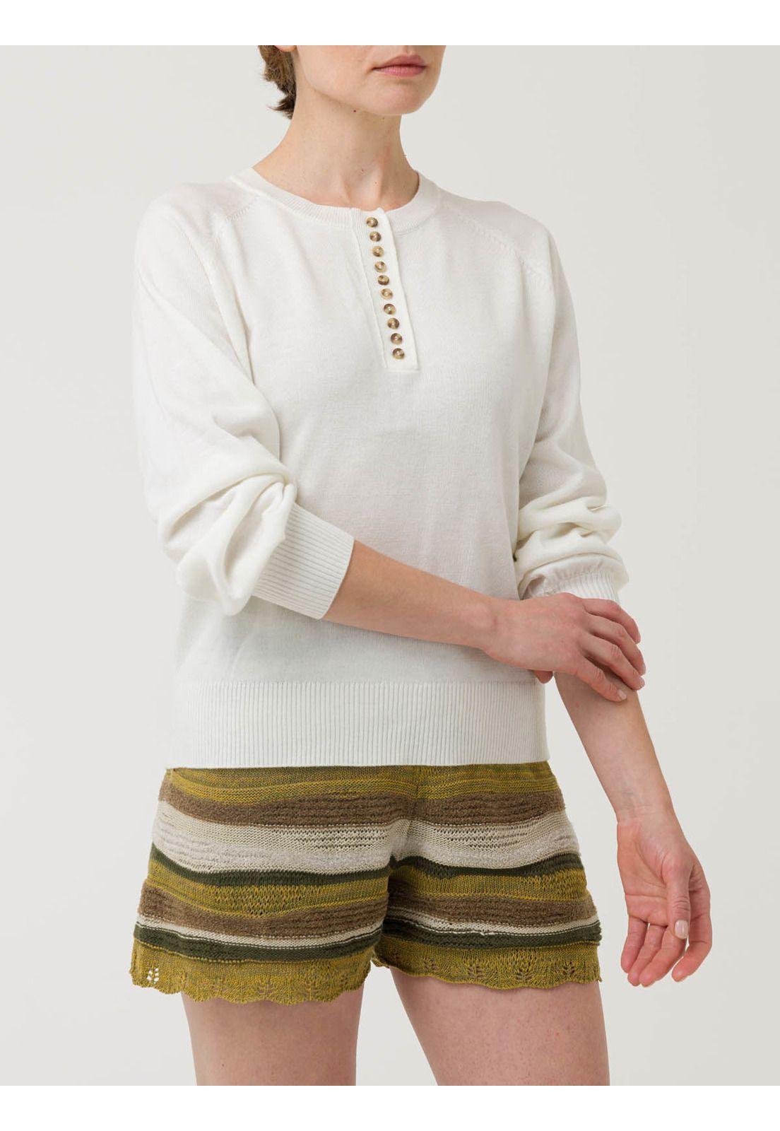 Sweater Mujer Omaha Blanco -4
