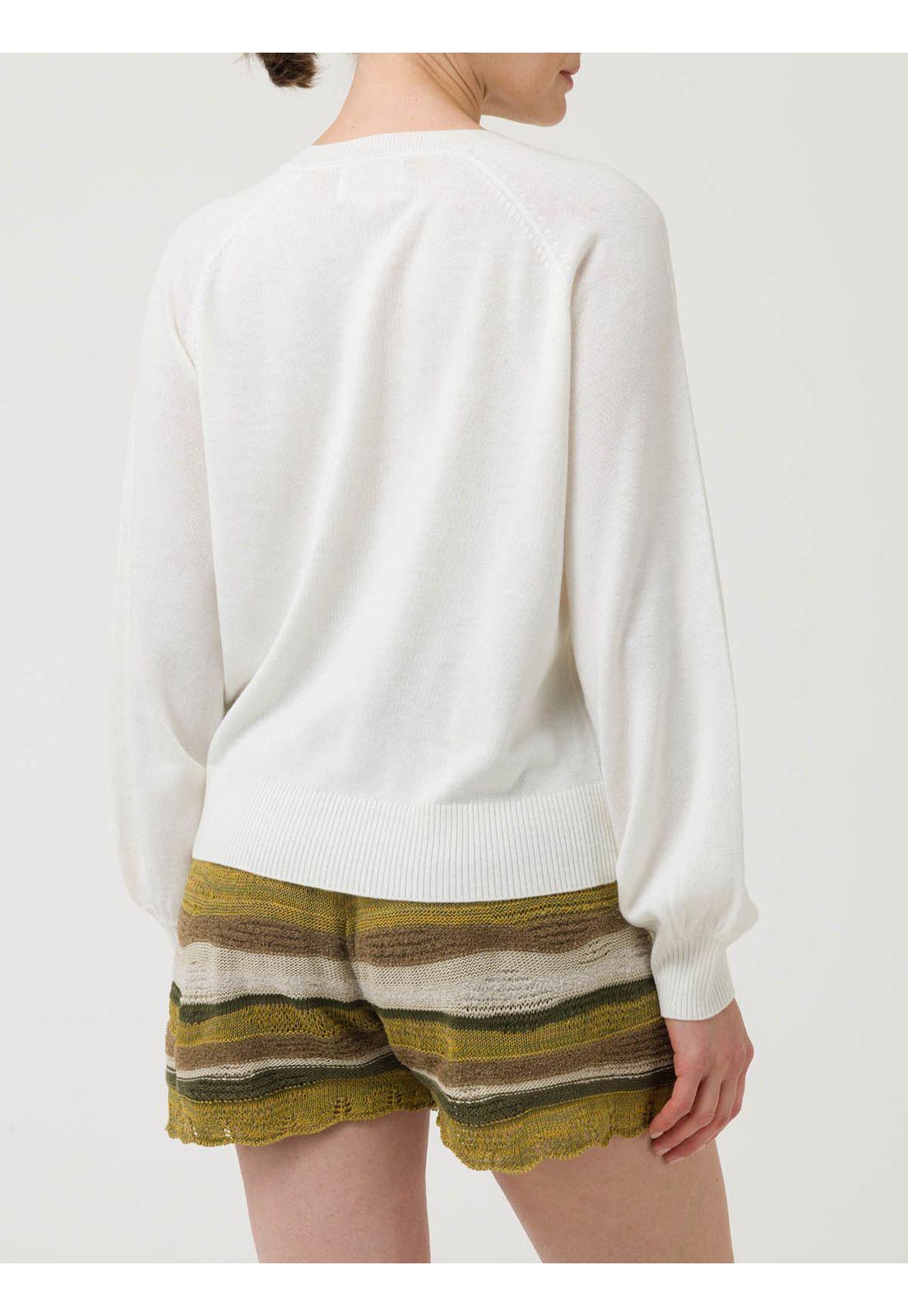 Sweater Mujer Omaha Blanco -5