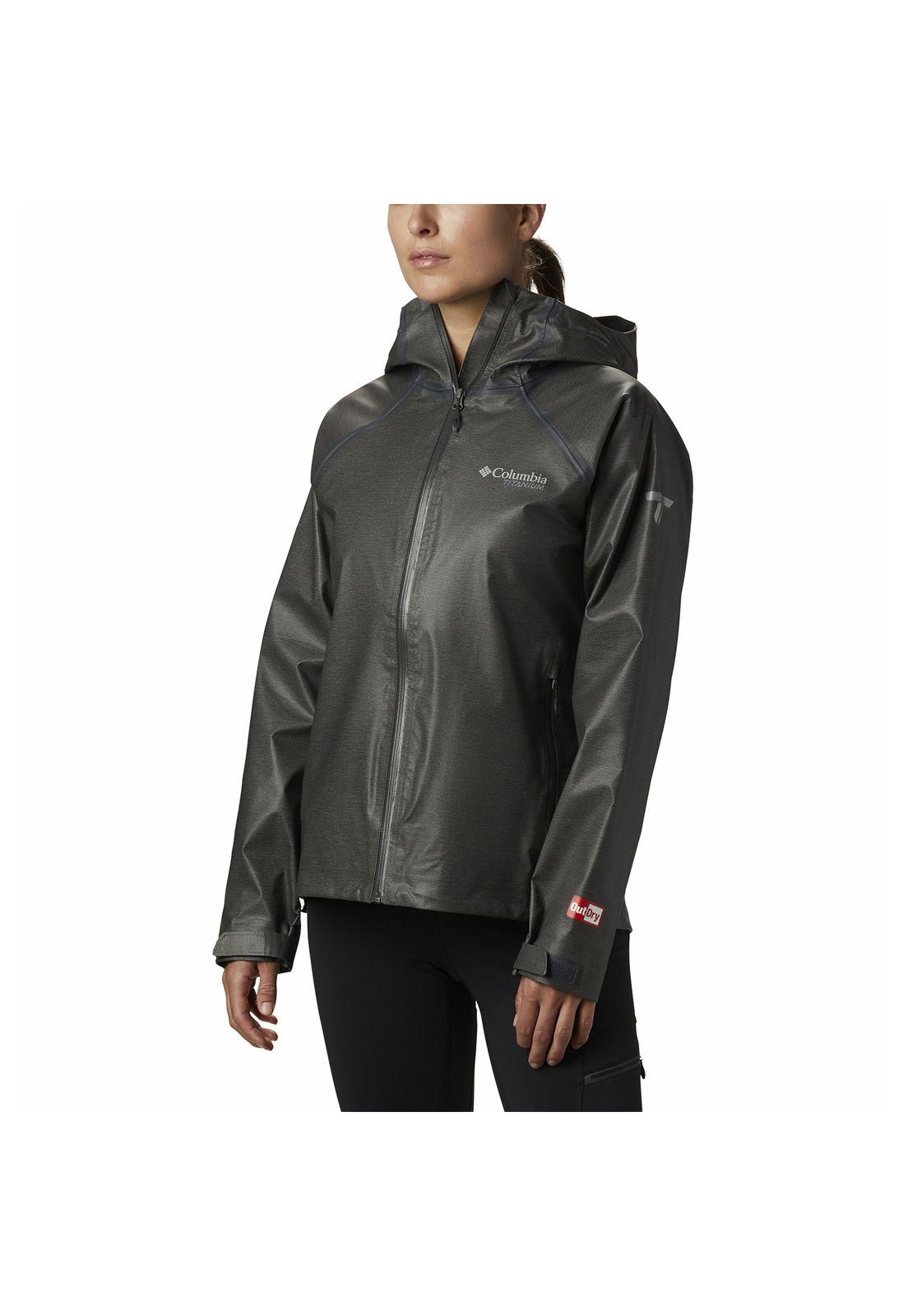 Cortaviento Mujer Outdry Ex Reign Jkt Nylon Gris-0