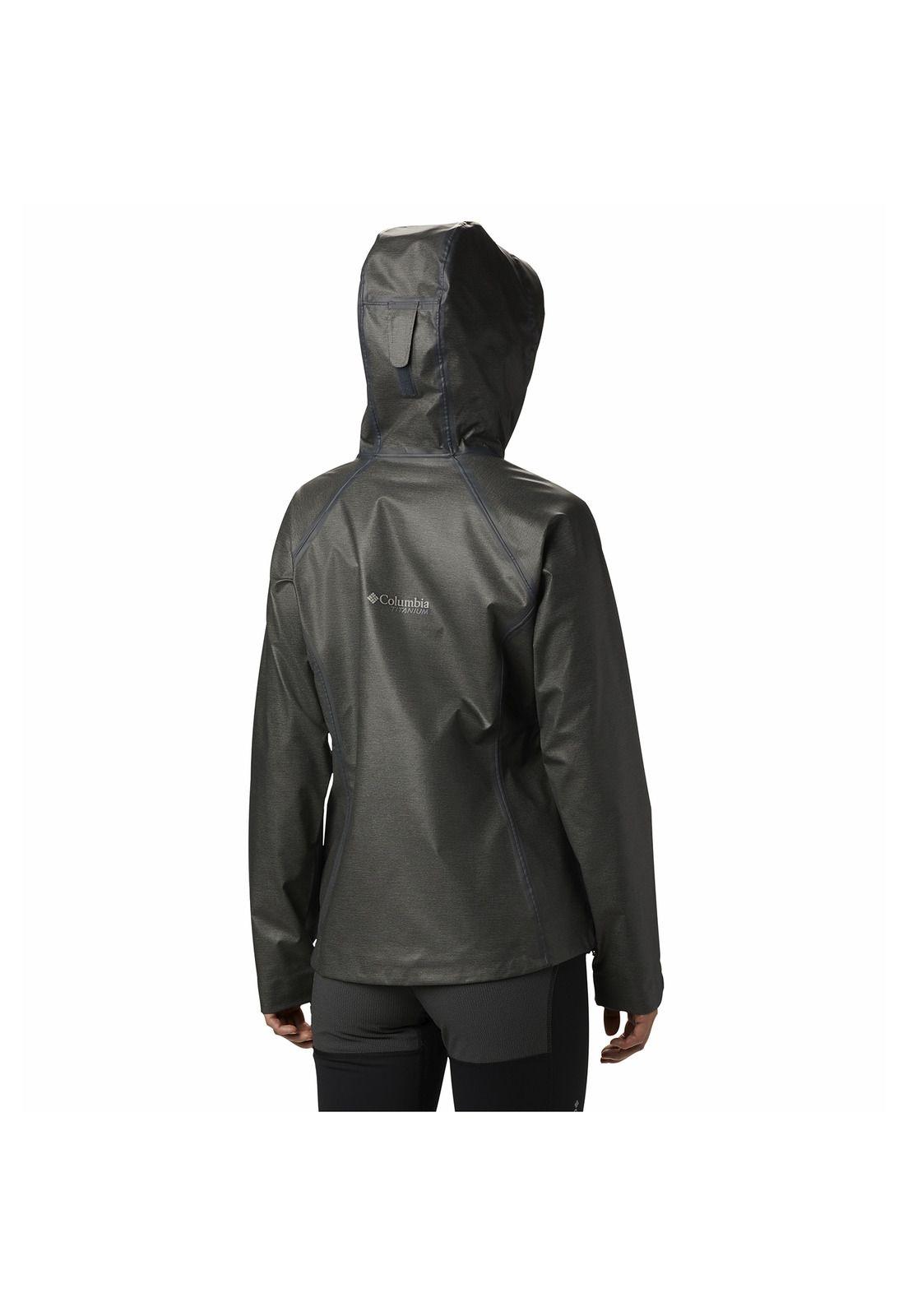Cortaviento Mujer Outdry Ex Reign Jkt Nylon Gris-1